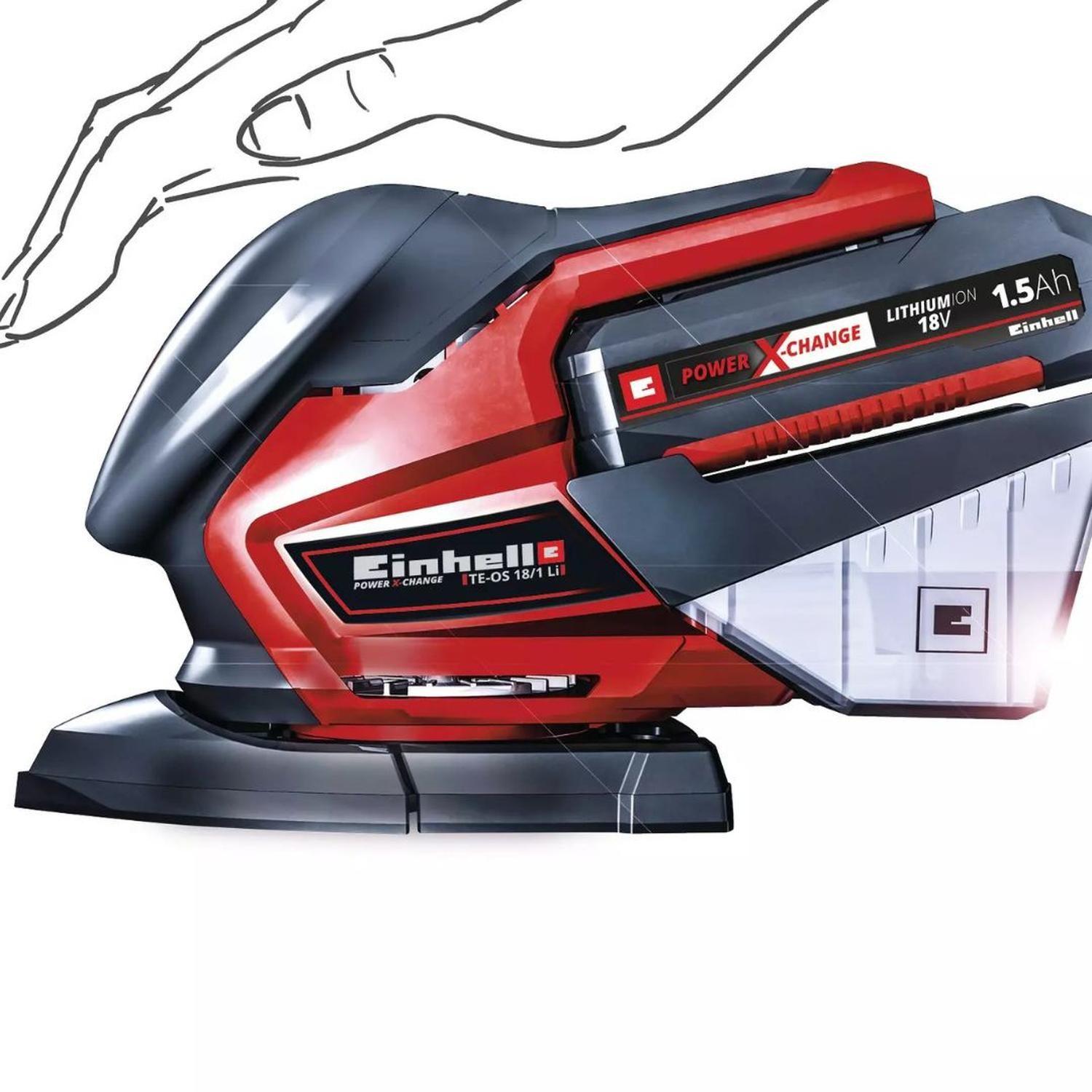 Lijadora Orbital Inalambrica Einhell Te-os 18 Li- Solo-2