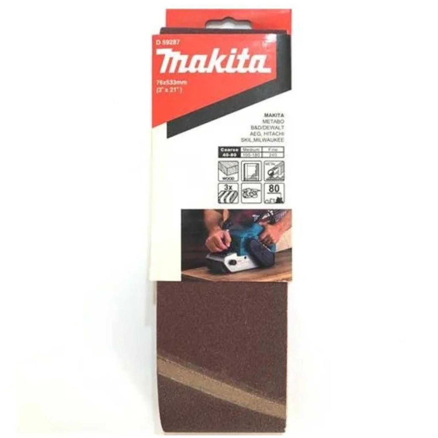 Lija De Banda 3X21" Grano 80 Makita D-59287-0