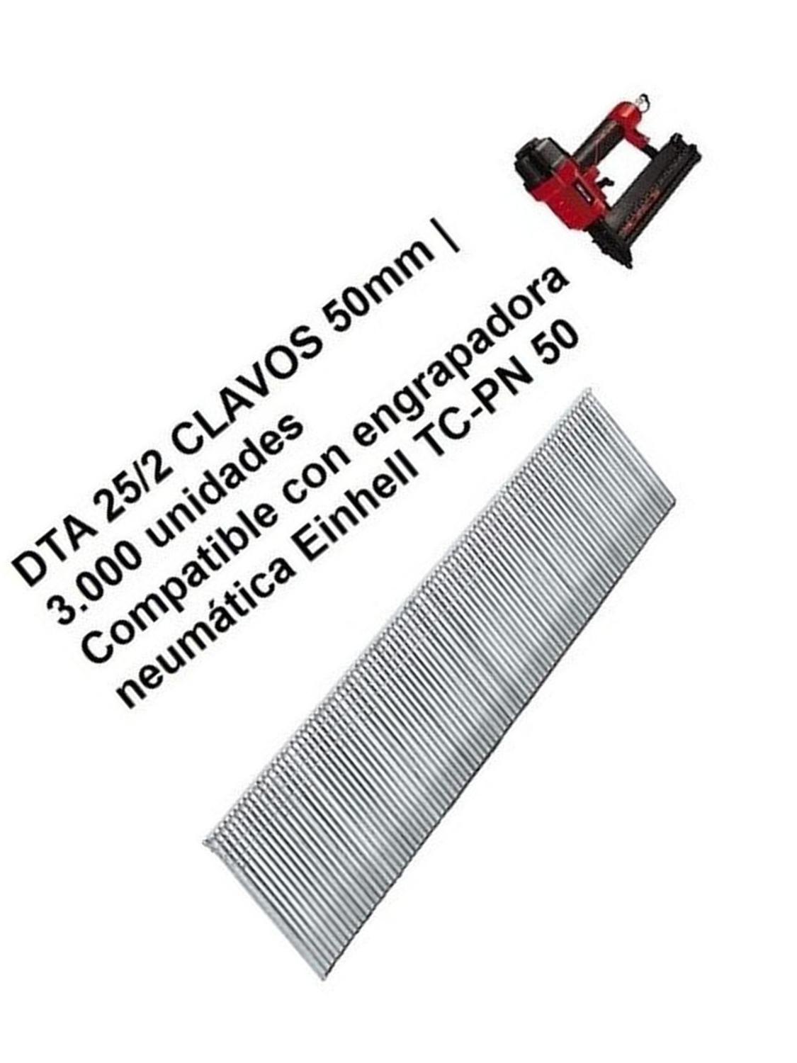 Clavos 50mm Dta 25/2 | 3.000 Unidades Engrapadora Einhell-1