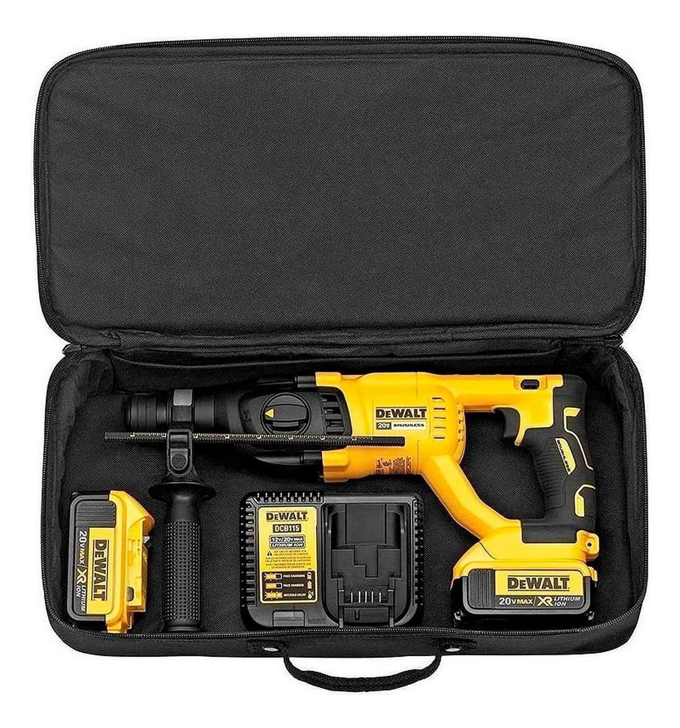 Rotomartillo 20v + 2 Baterías + Cargador Dewalt Dch133m2-b2-4