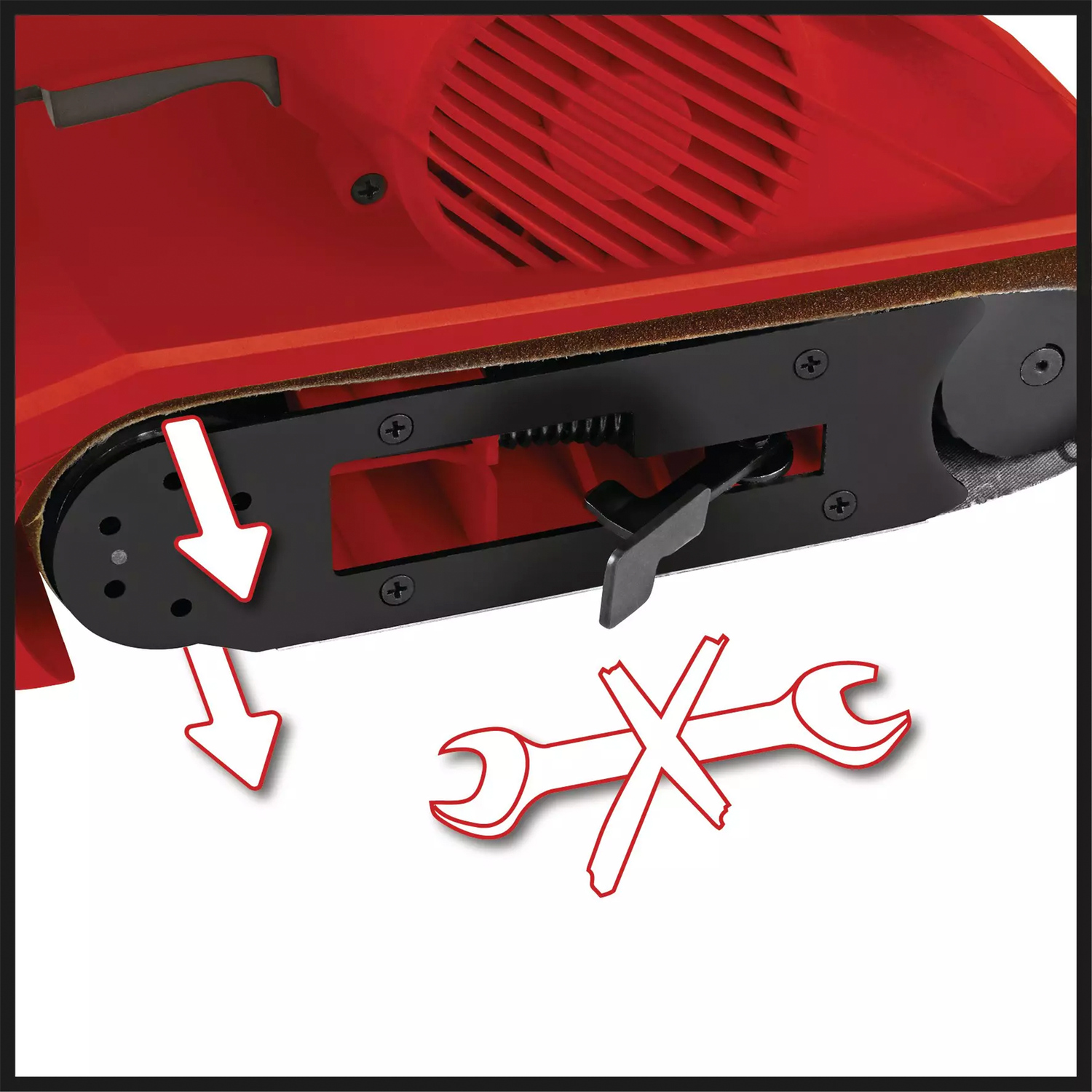 Lijadora de banda Eléctrica 800w Einhell TC-BS 8038-2