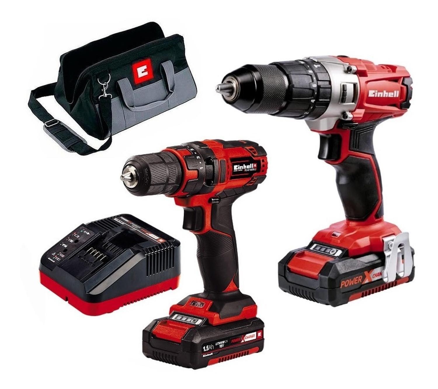 Kit Taladro Percutor Y Taladro Atornillador Einhell 18v Op3-0