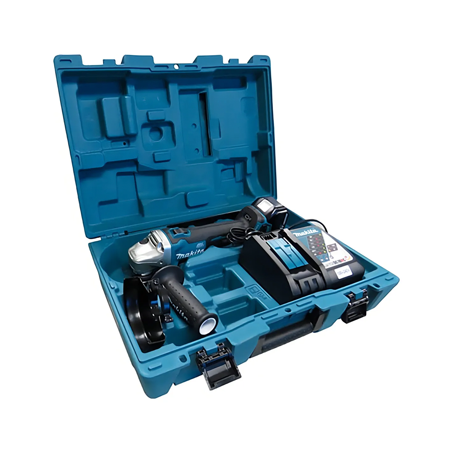 Kit Esmeril Angular Inal 4 1/2" BL 18V Makita DGA454RF Inc. Carg y 1 Bat 3ah-2