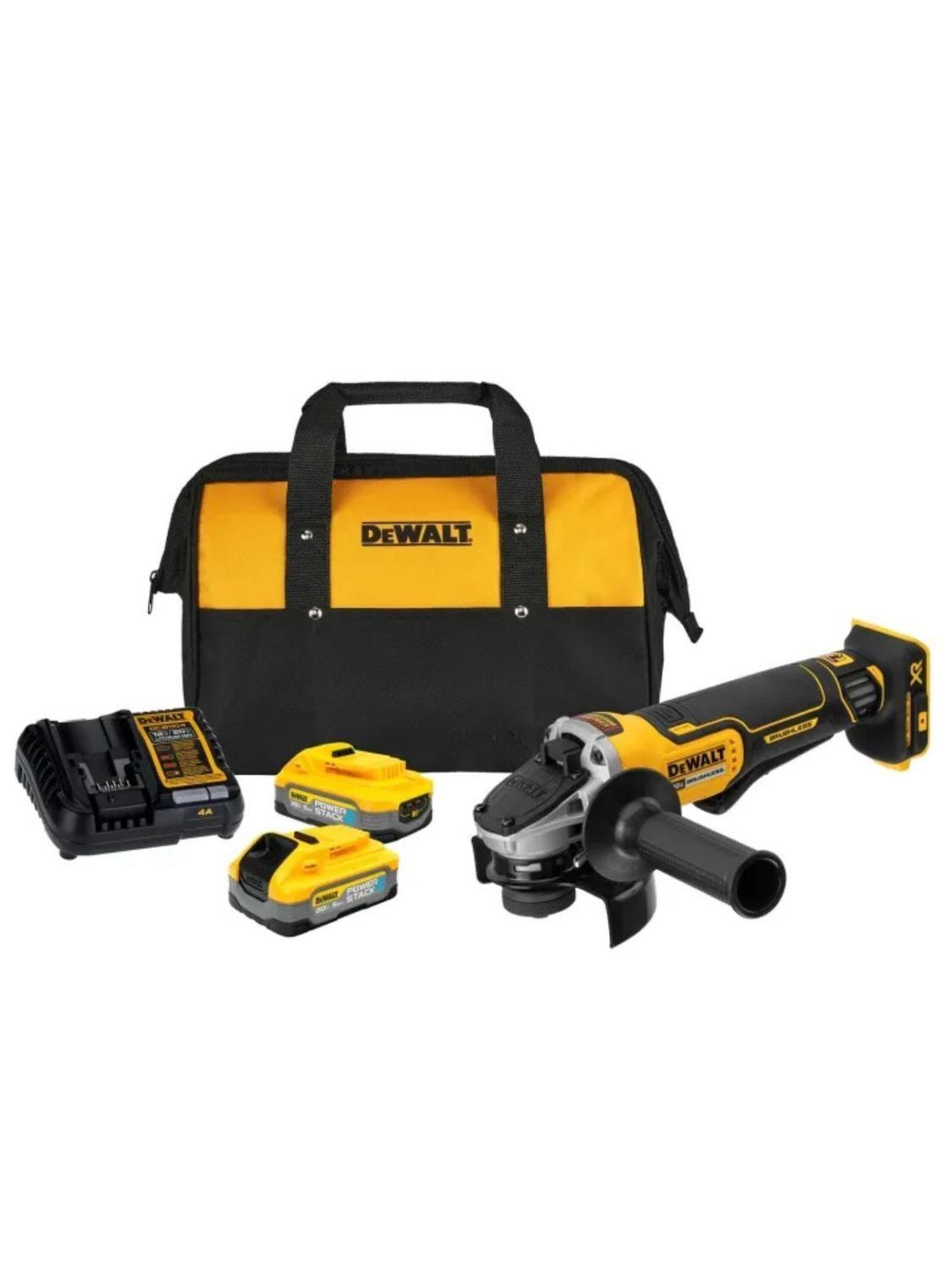Esmeril Angular Dewalt Dcg413h2-b2 4 1/2 20v Xr - 2 Batería-0