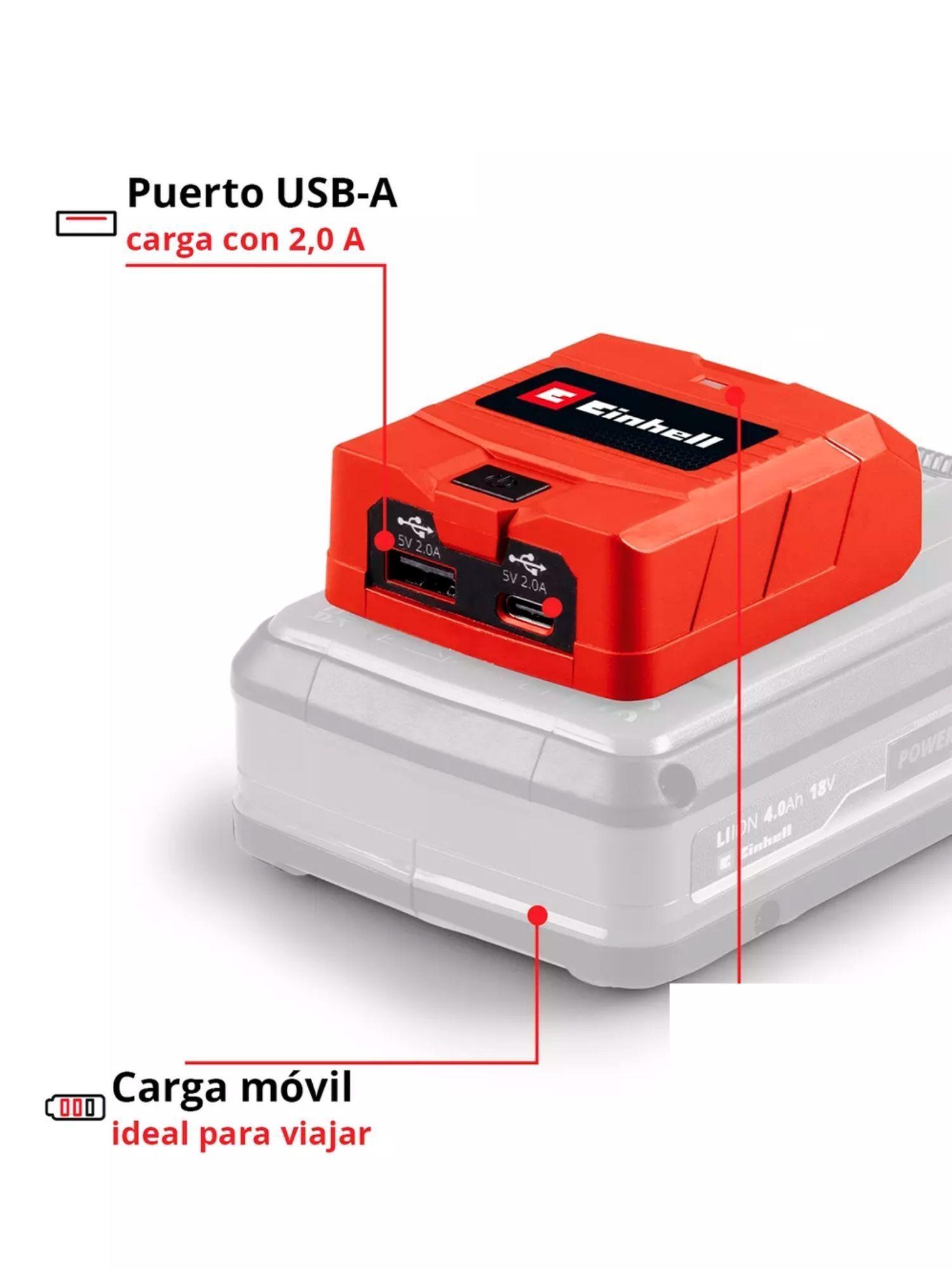 Adaptador de Batería USB - A/C Einhell TC-CP 18- Sin Baterías-2