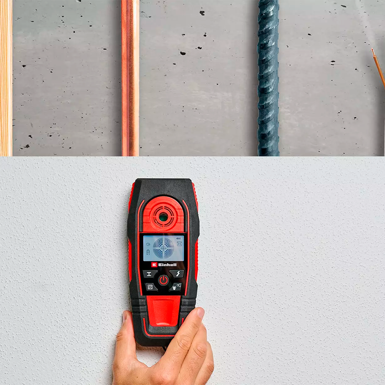 Detector Digital Einhell TE-MD 80 Madera/cobre/metal/cables-4