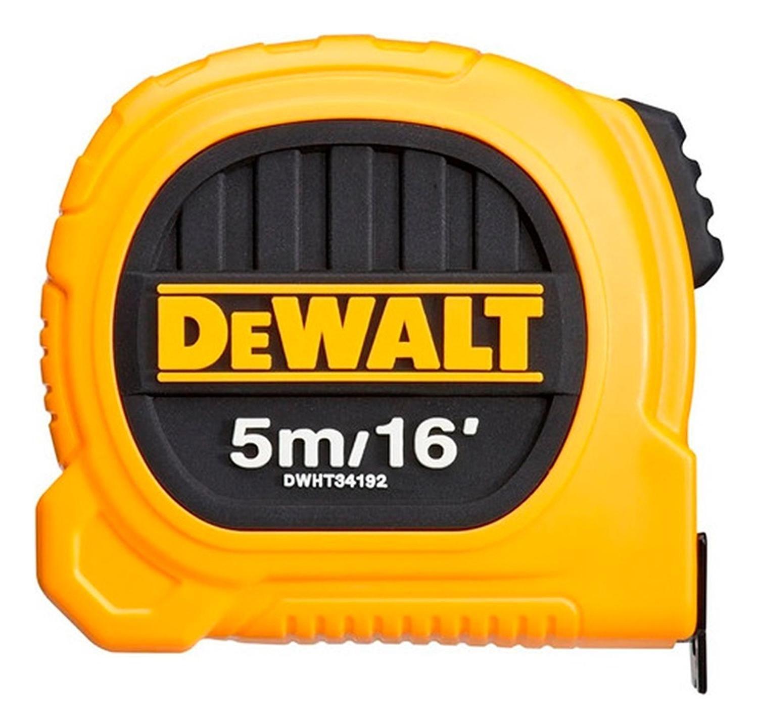 Huincha De Medir 5m/16' Diseño Compacto Dewalt Dwht34192l-0