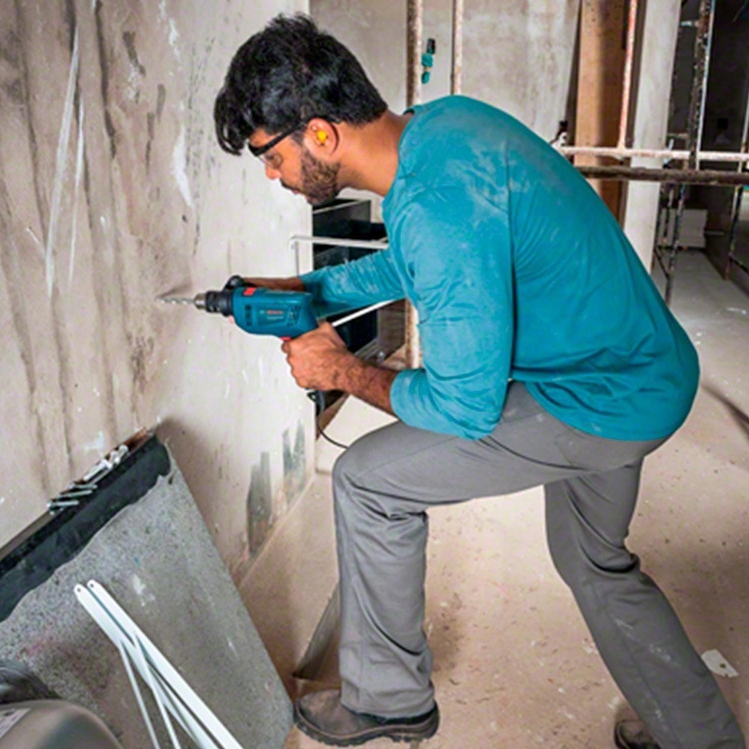 Taladro Percutor Bosch Gsb 550 Re + 34 Accesorios-5