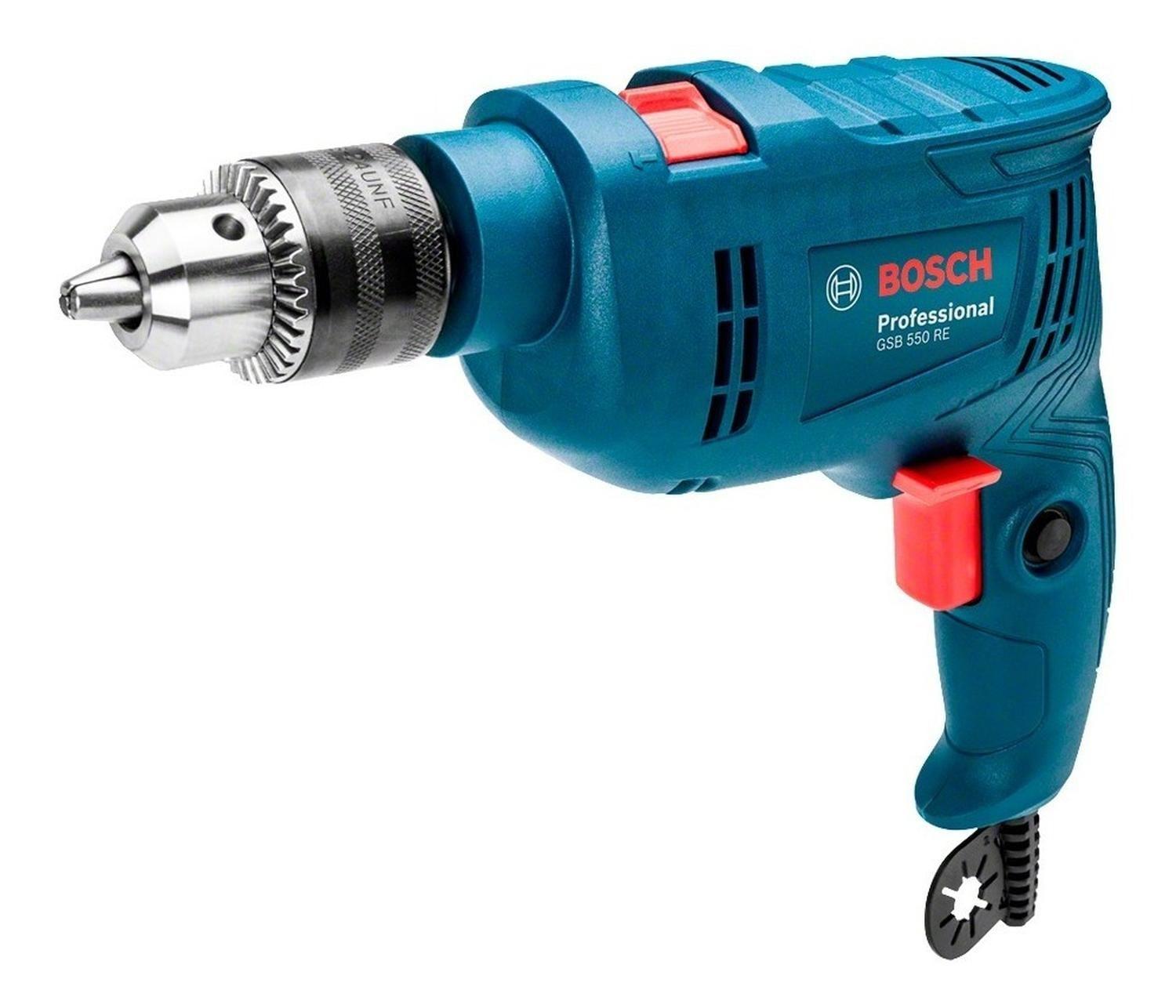 Taladro Percutor Bosch Gsb 550 Re + 34 Accesorios-0