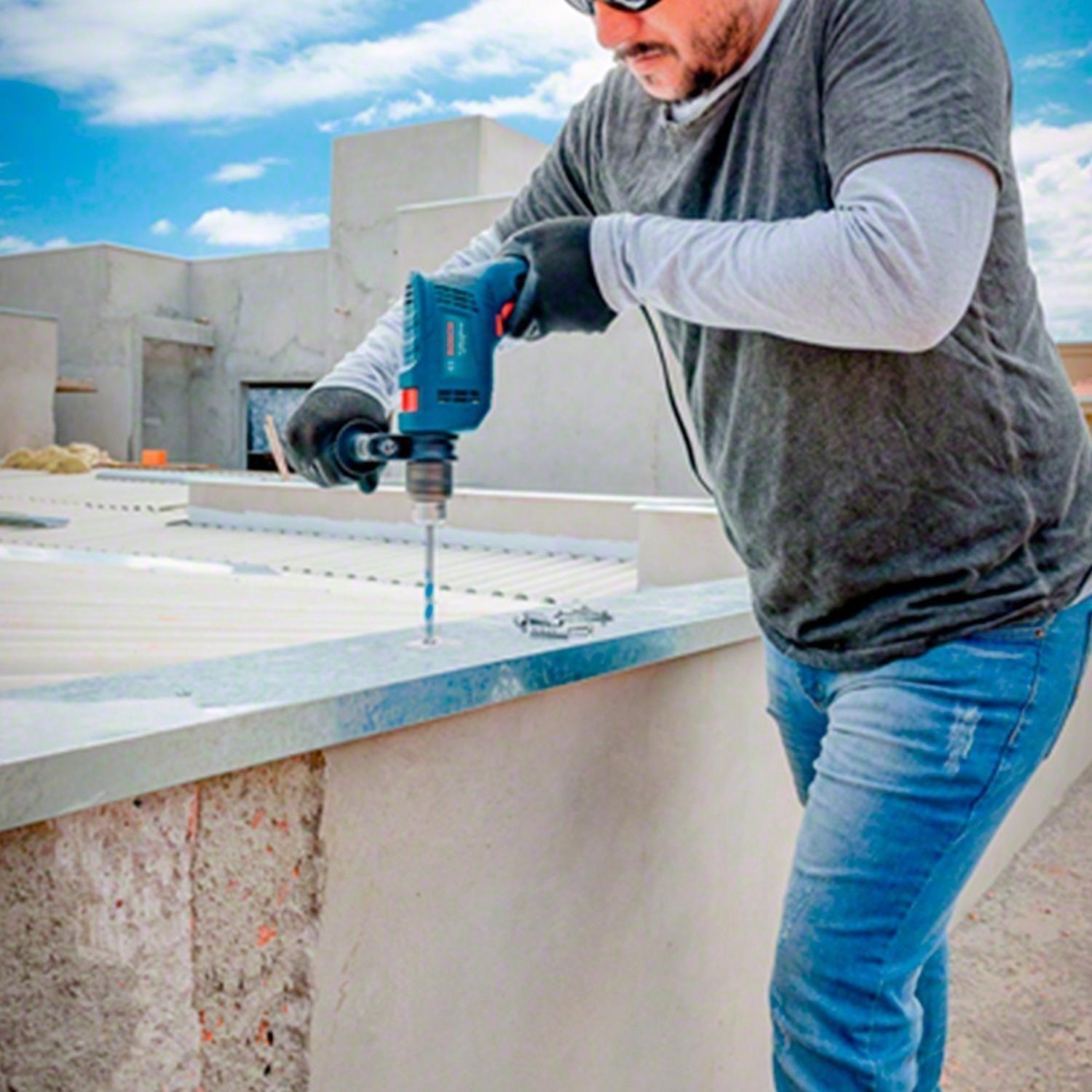 Taladro Percutor Bosch Gsb 550 Re + 34 Accesorios-3