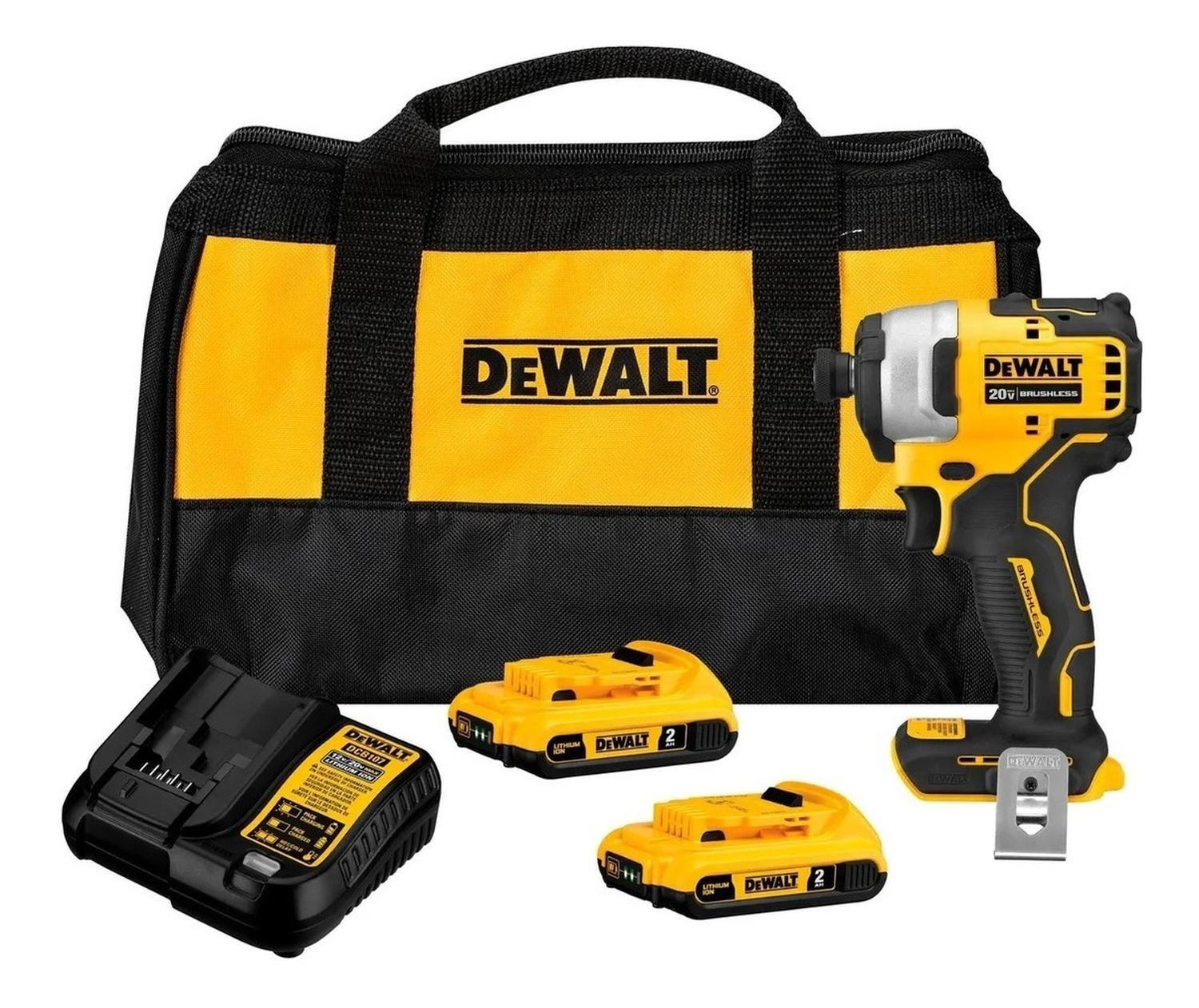 Atornillador De Impacto Atomic 20v + 2bat Dewalt Dcf809d2-b2-0