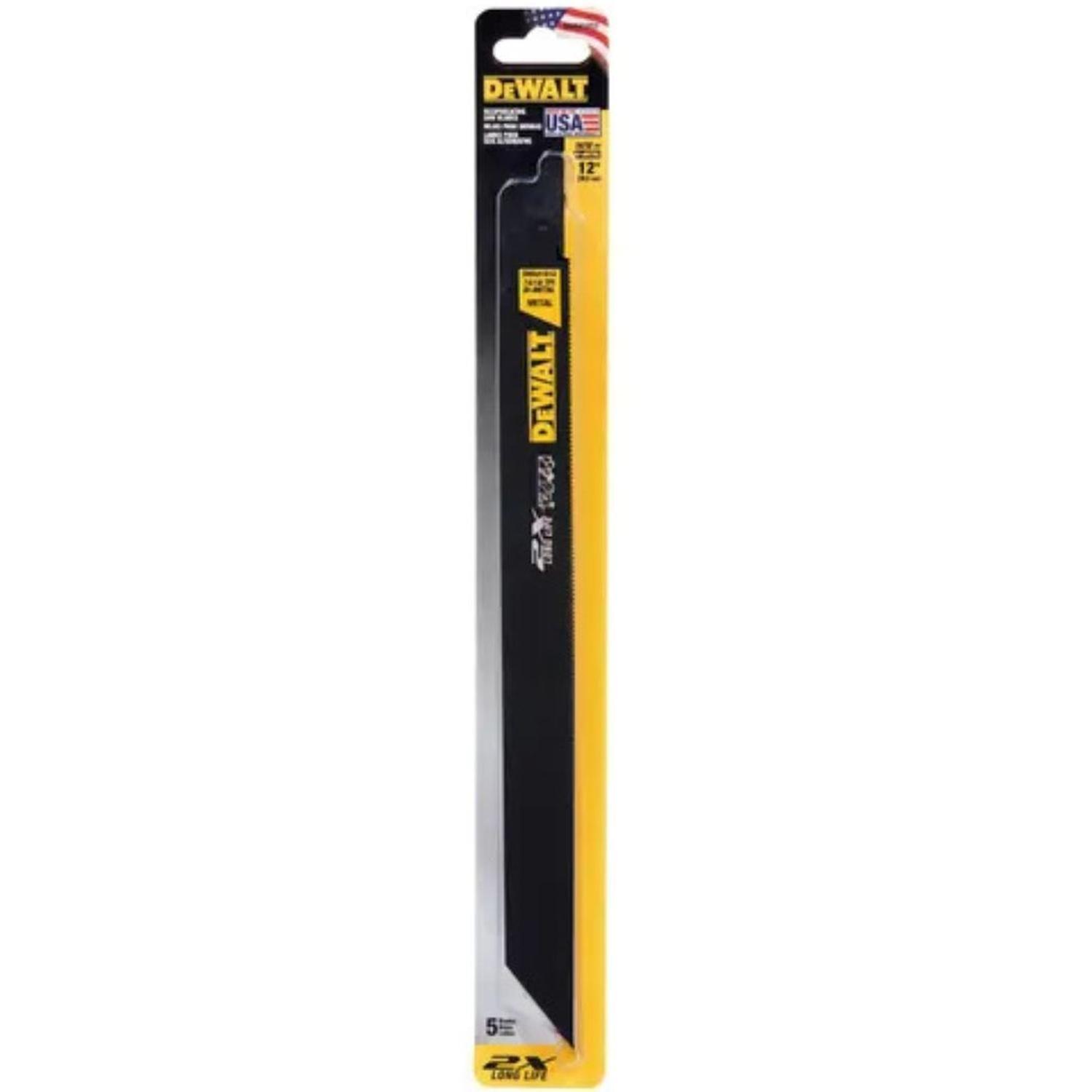 Set 5 Hojas De Sierra Sable Dewalt Dwa41812 - 12 - Bimetal-0