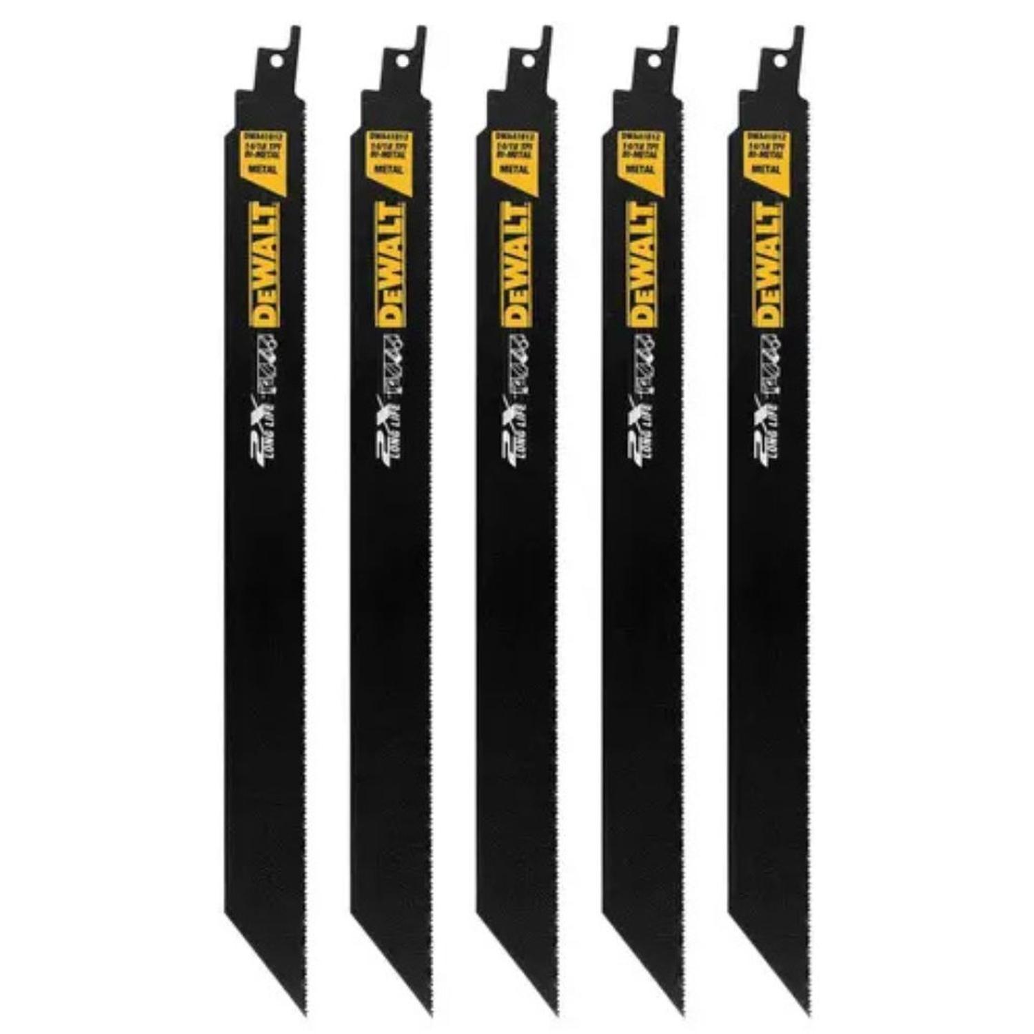 Set 5 Hojas De Sierra Sable Dewalt Dwa41812 - 12 - Bimetal-3