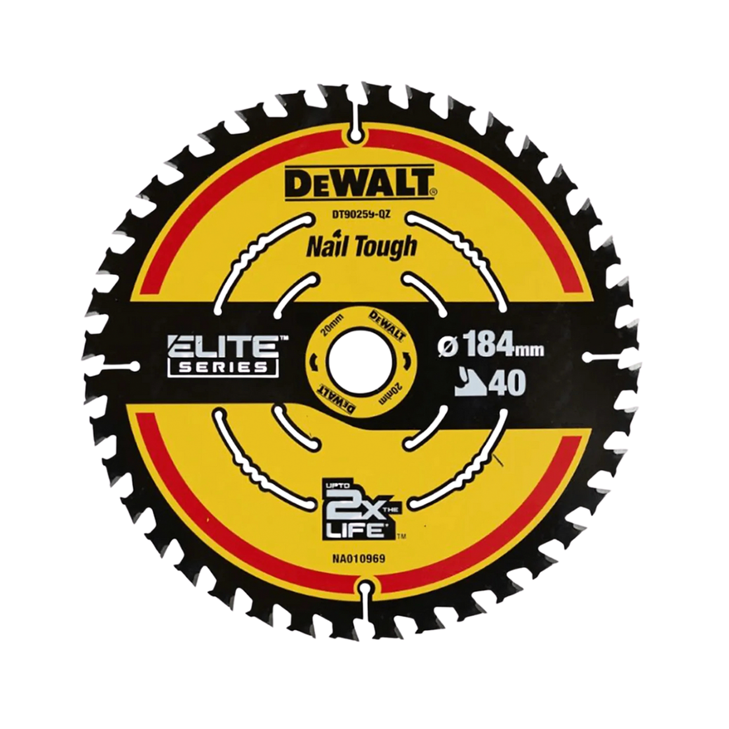 Disco Elite Sierra Circular Saw Blade 7-1/4 40D Dewalt DT90259-0