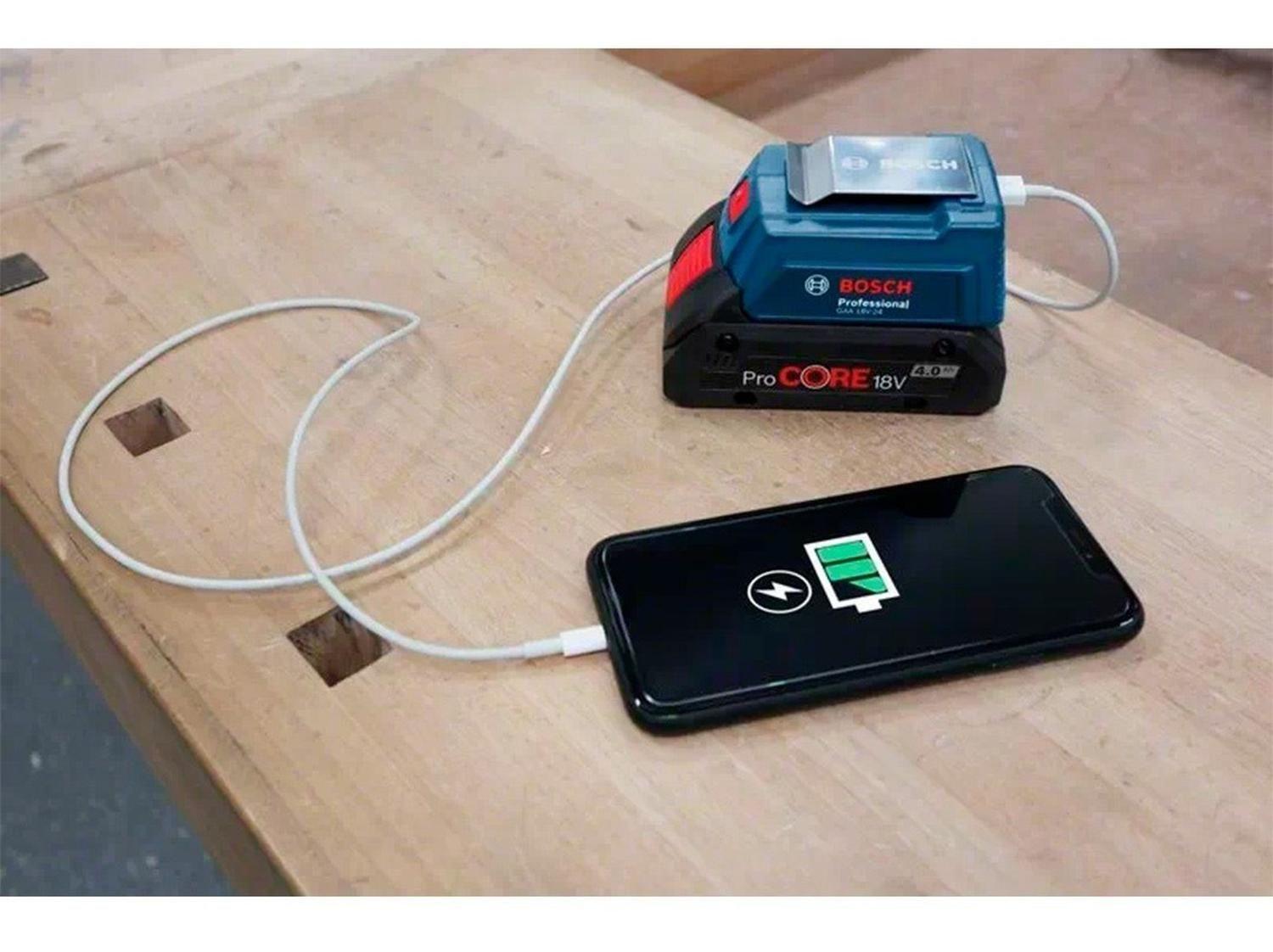Cargador Portatil Usb Bosch Gaa 18v-24-2