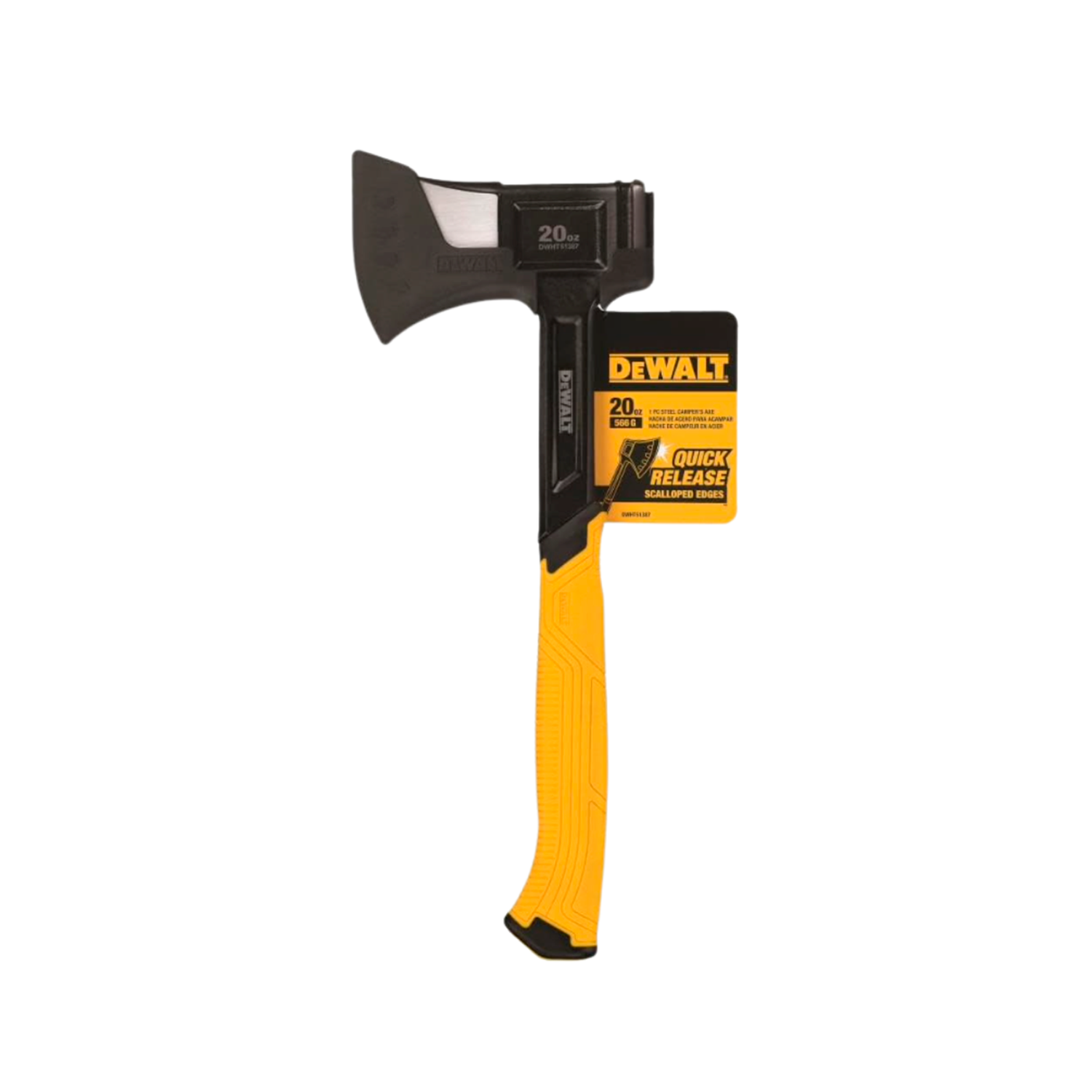Hacha de Acero para Campista 20 oz. Dewalt DWHT51387-2