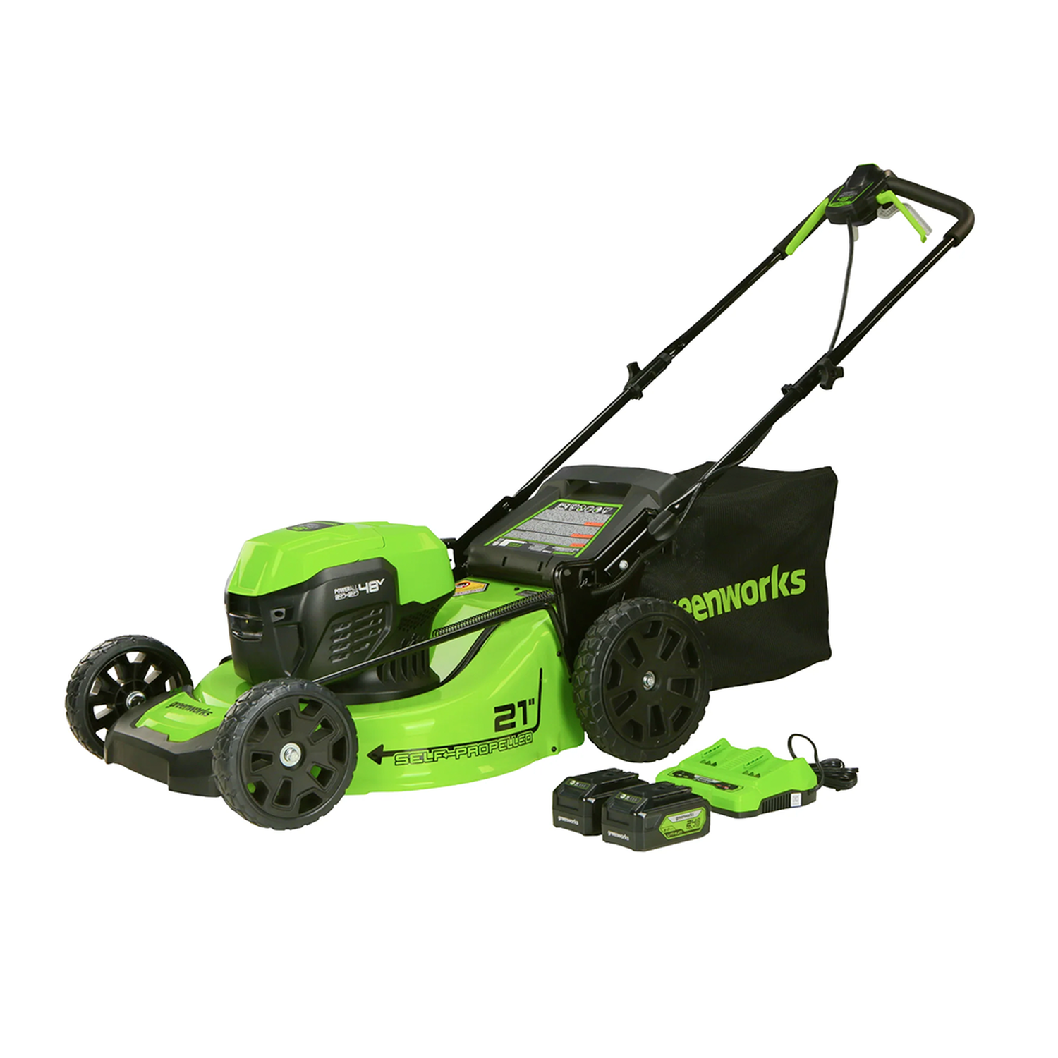 Cortacésped Greenworks 21" Autopropulsada Gw 48V Bl Sp 2x5ah Usb - 2532502-0