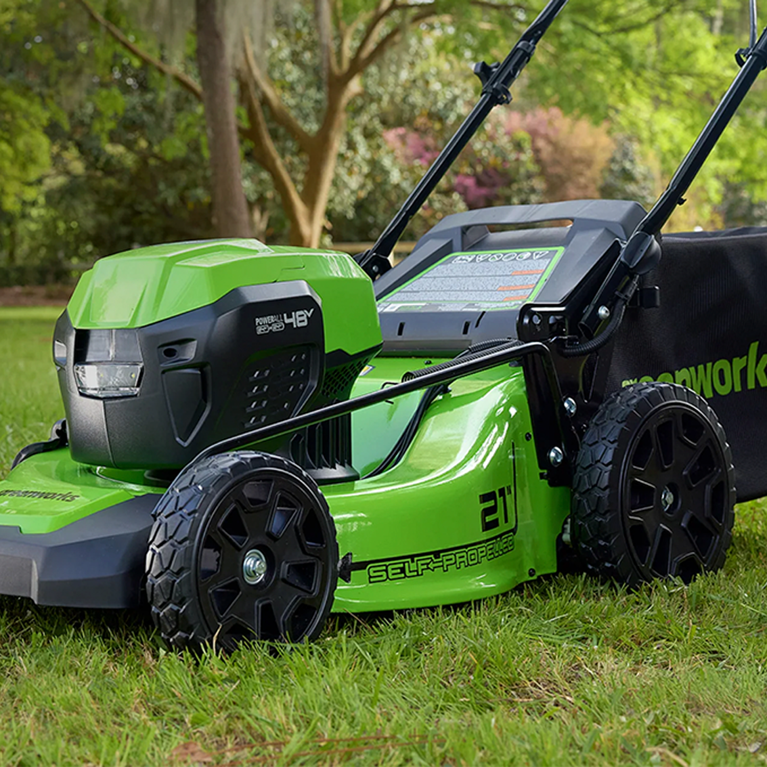 Cortacésped Greenworks 21" Autopropulsada Gw 48V Bl Sp 2x5ah Usb - 2532502-2