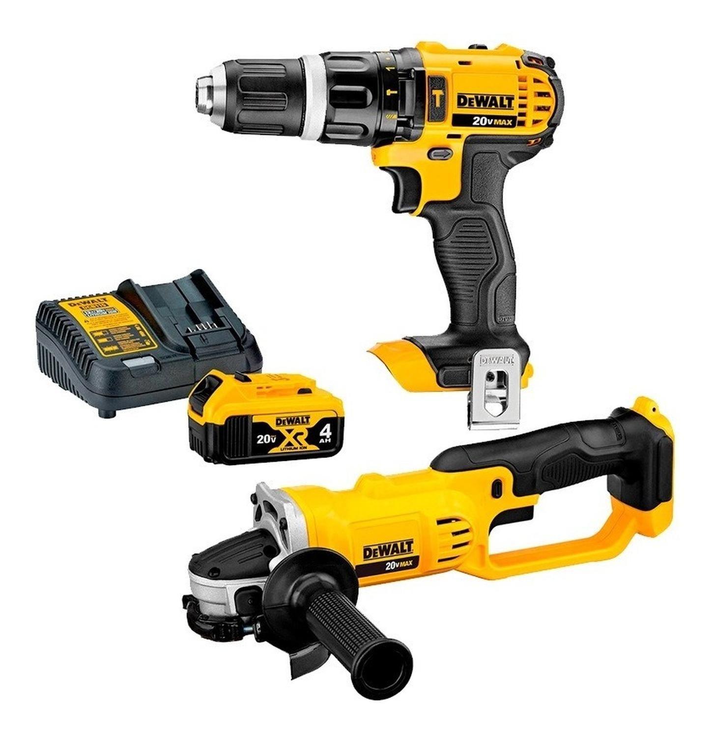 Taladro Percutor + Esmeril 20v + 1bat Dewalt Dck242m1-b2c-0