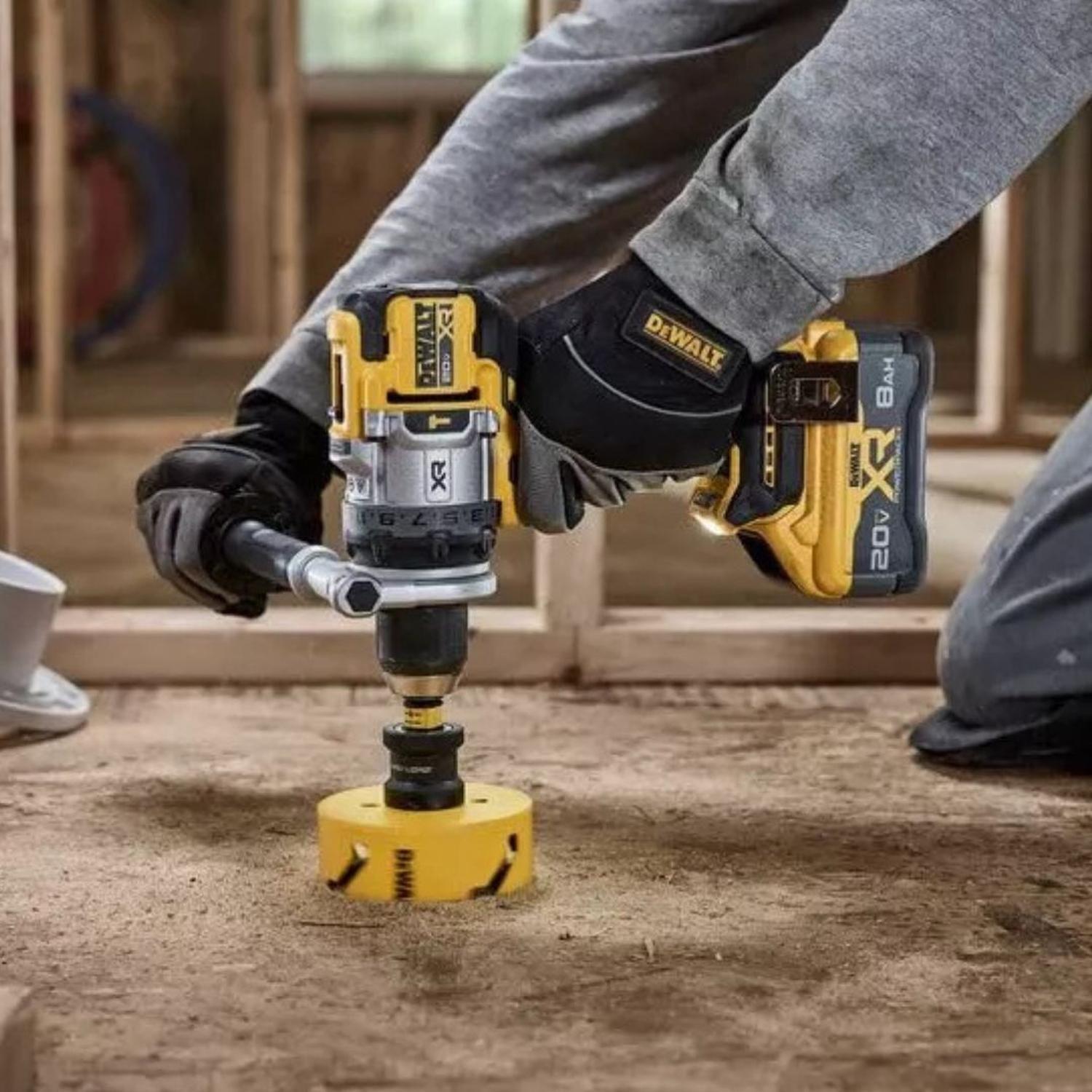 Taladro percutor 1/2" 20V XR Dewalt DCD1007B + Bat 5 AH Regalo-2