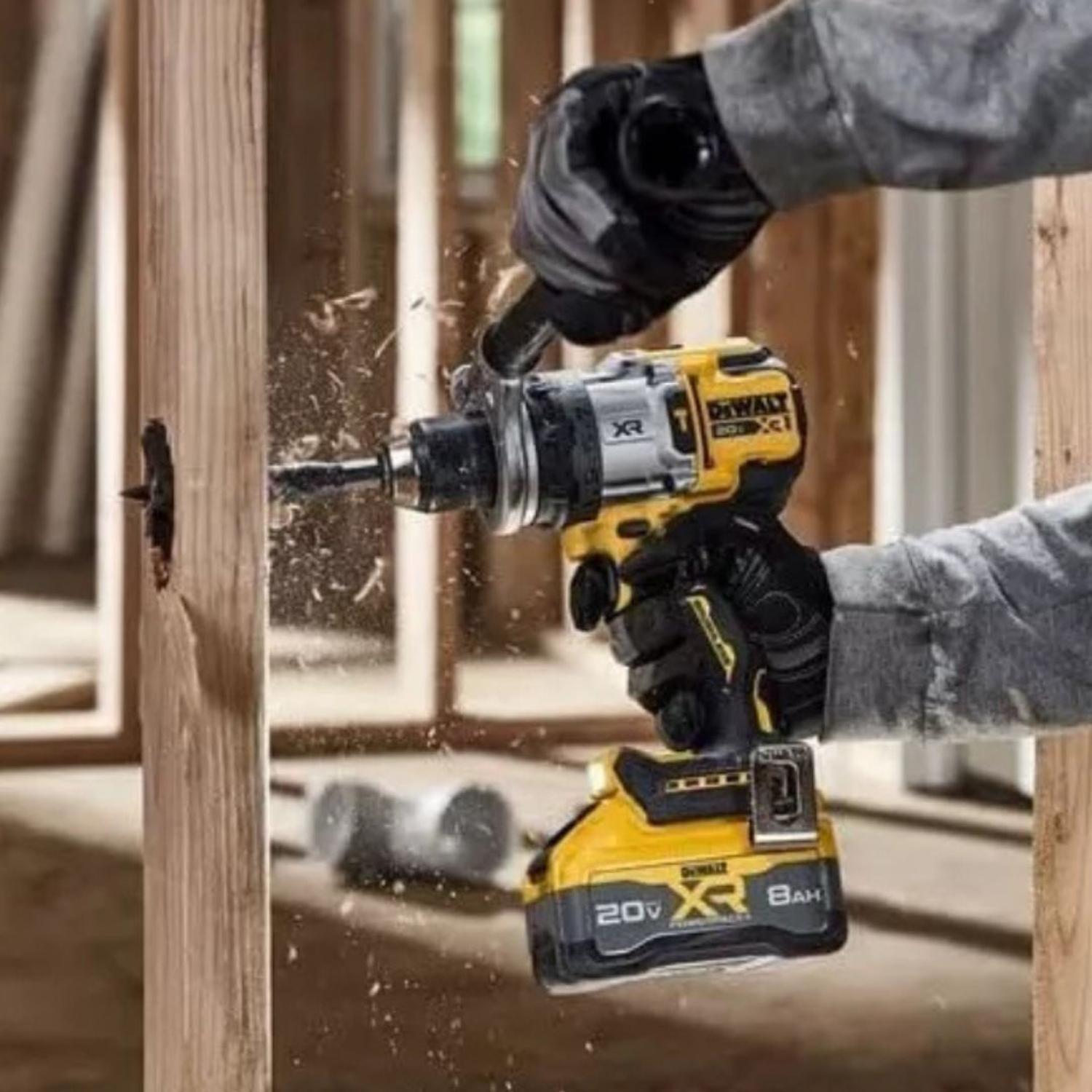 Taladro percutor 1/2" 20V XR Dewalt DCD1007B + Bat 5 AH Regalo-6