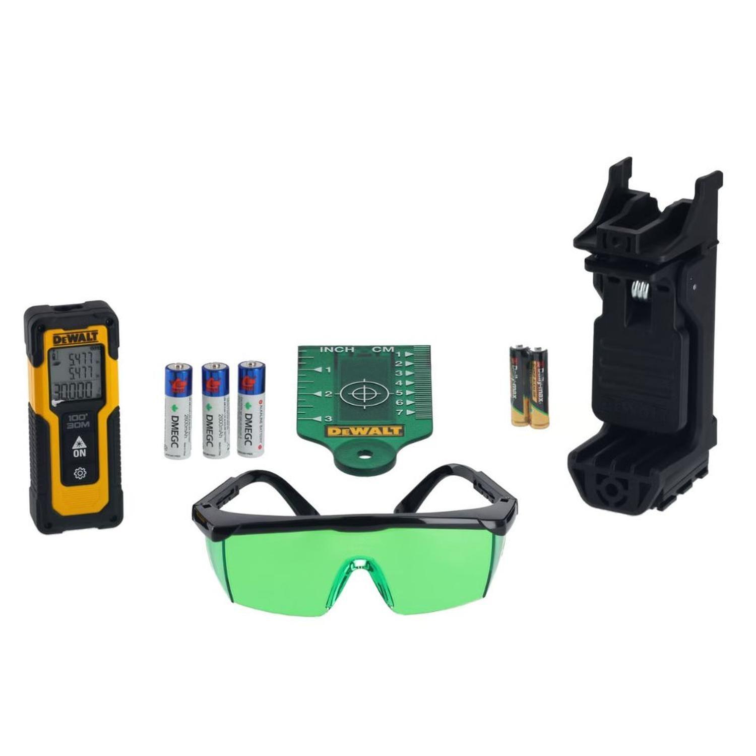 Kit Nivel Laser Linea Cruzada Medidor 30m Dewalt DW0887100-1-6