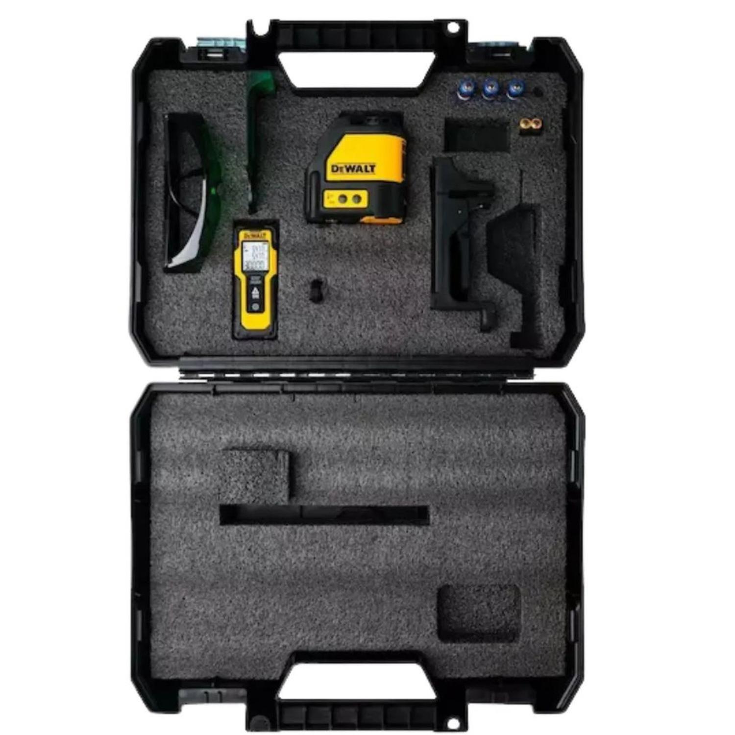 Kit Nivel Laser Linea Cruzada Medidor 30m Dewalt DW0887100-1-3