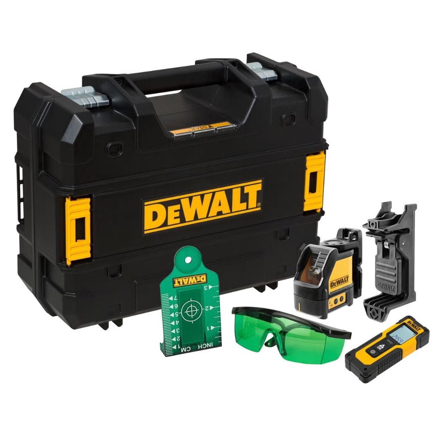Kit Nivel Laser Linea Cruzada Medidor 30m Dewalt DW0887100-1-1