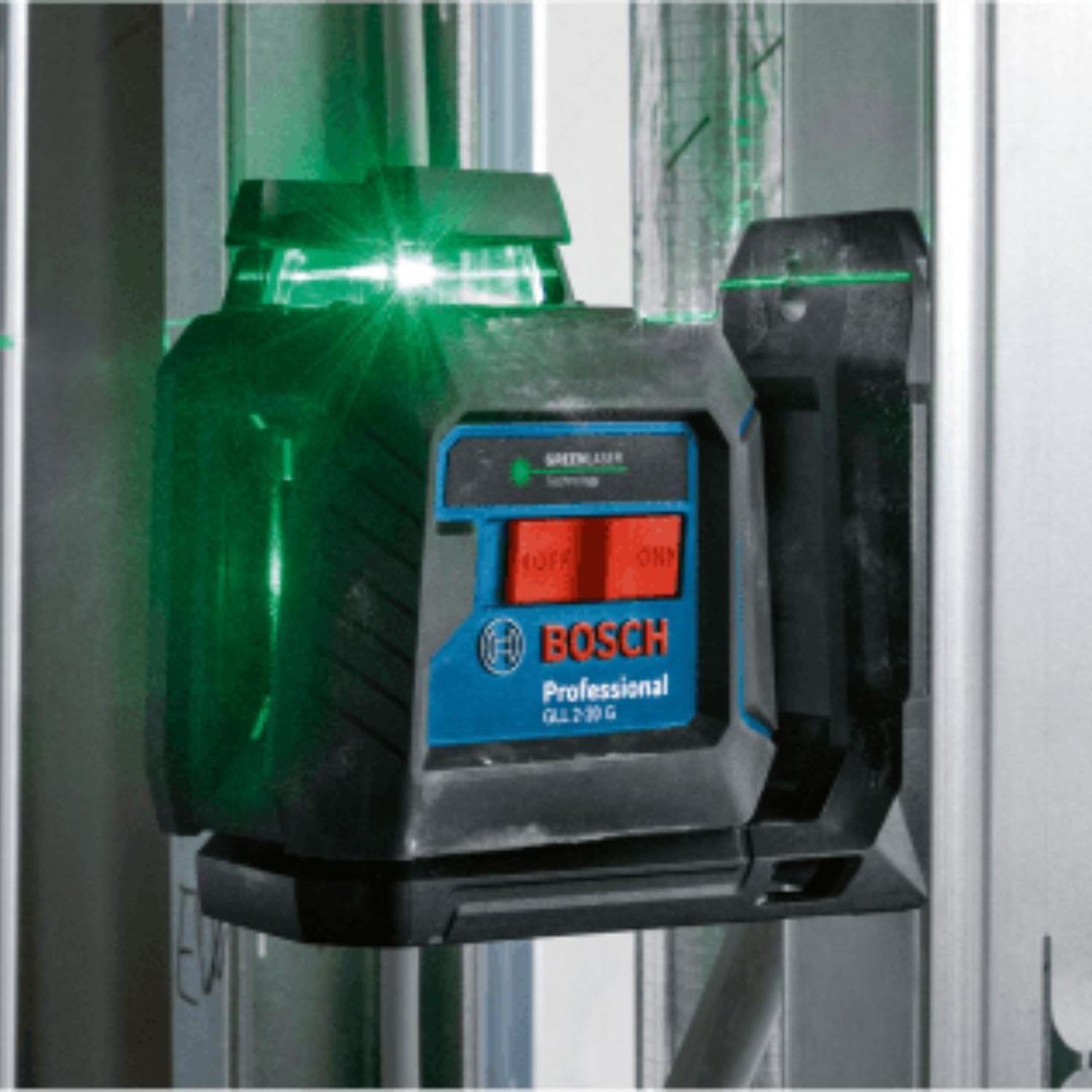 Nivel Láser Verde Bosch Gll 2-20 G 10m + Trípode Bt 150-5