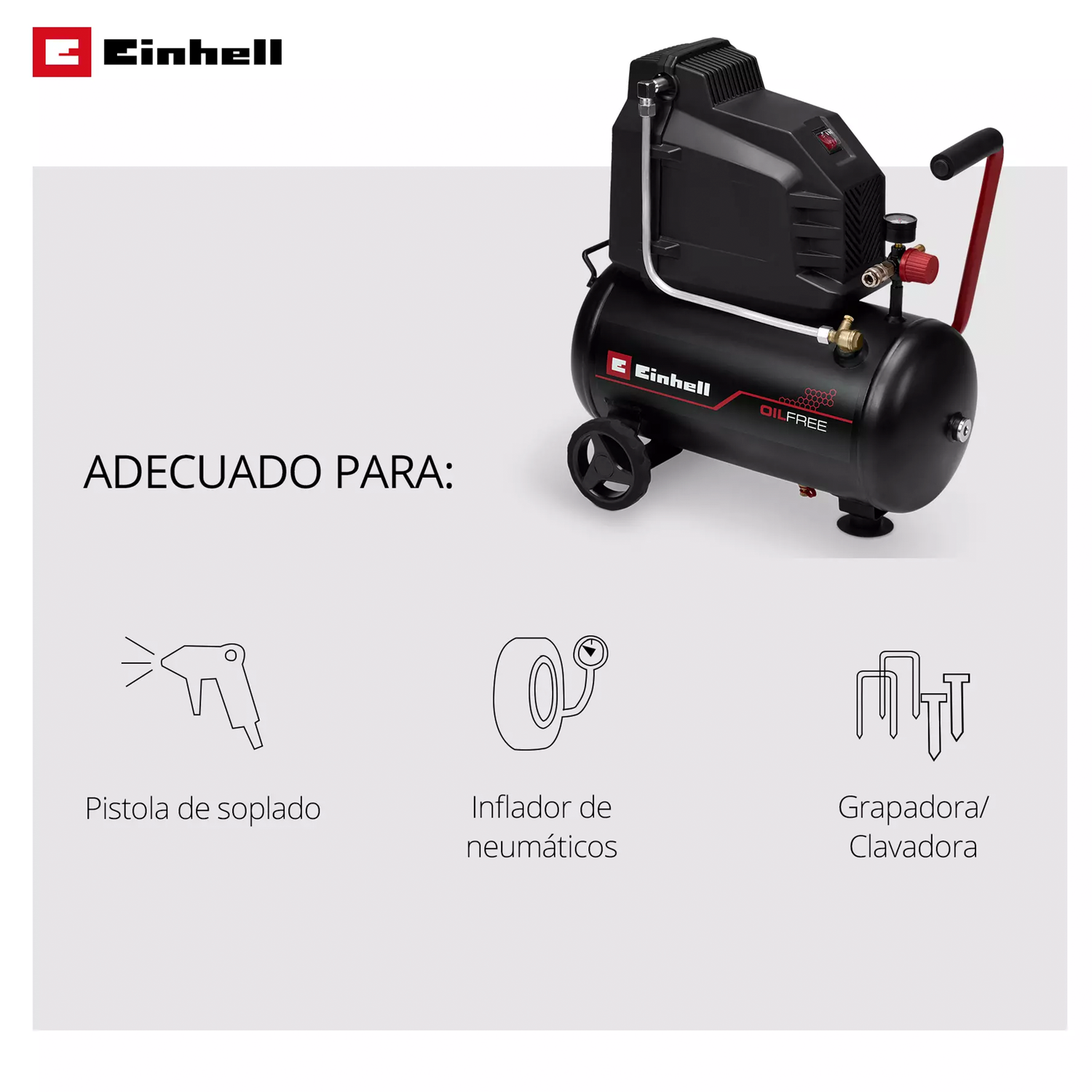 Compresor de Aire libre de aceite Einhell TC-AC 190/24/8 I OF-6