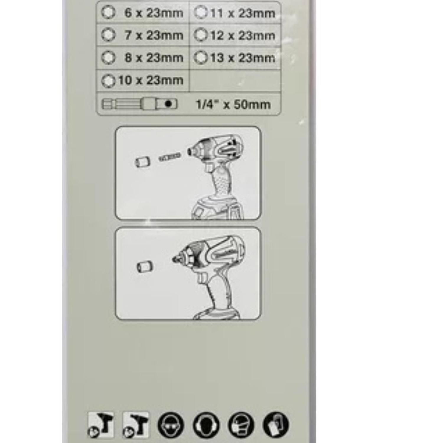 Set De Dados Makita Impacto Socket 8 Piezas E-12289-4