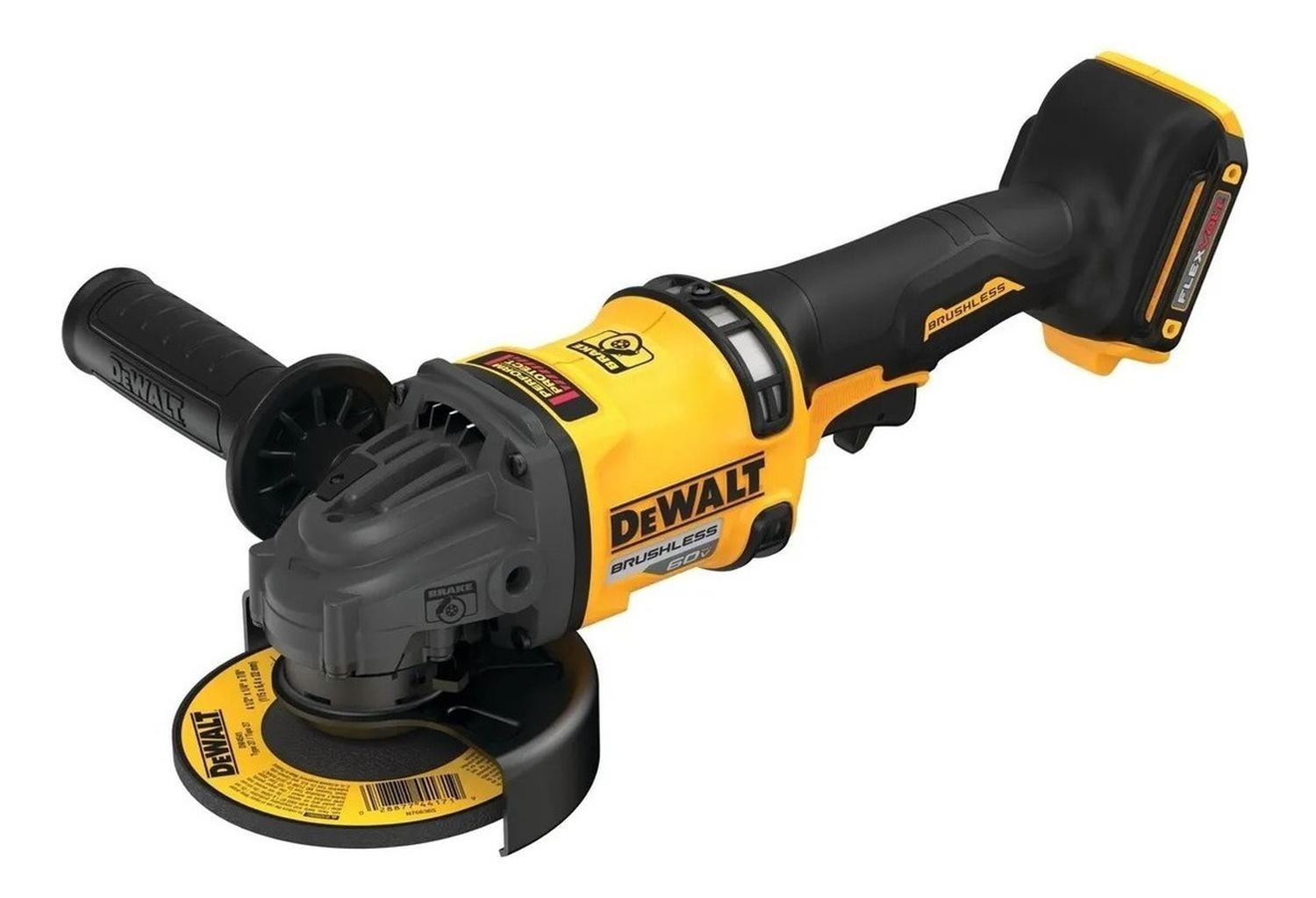 Esmeril Angular 4 1/2 60v Max Flexvolt Dewalt Dcg418b-b2-0