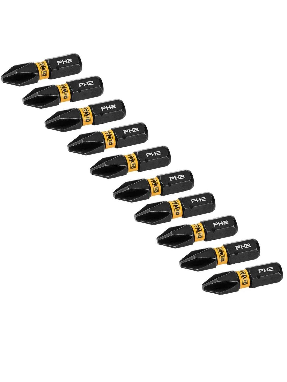 Set 10 Puntas PH2 Flextorq Dewalt Dwaf1ph2ir10-1