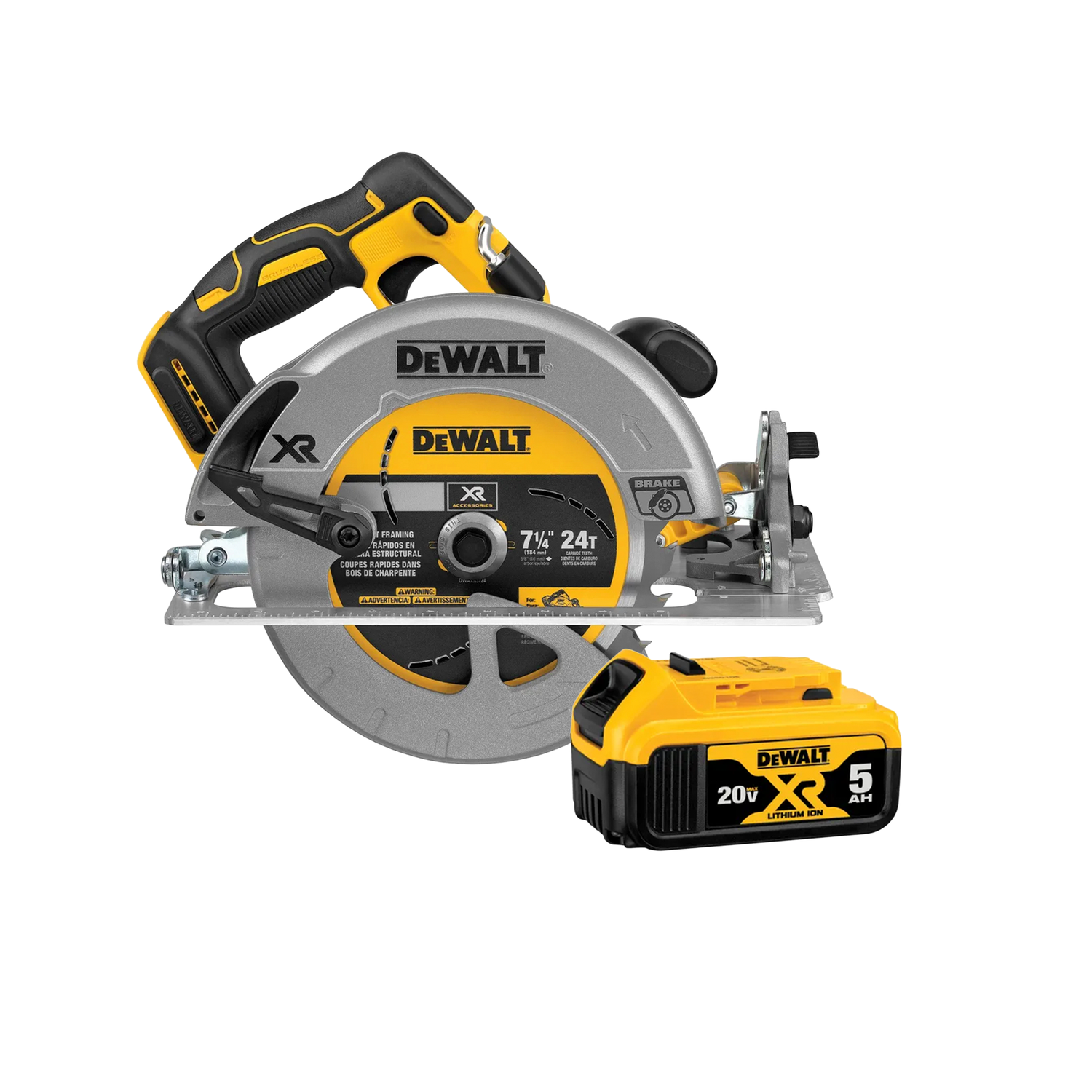 Promo Sierra Circular 20V Dewalt DCS570B + Bat 5AH Regalo-0