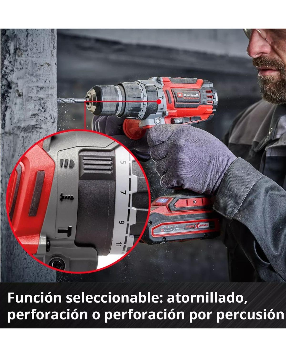 Taladro Percutor Inalámbrico Einhell TP-CD 18/70 Li-i BL - Solo - Sin Batería-5