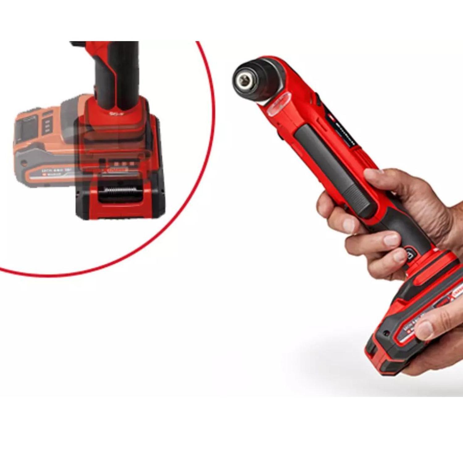 Kit Taladro Angular Einhell Te-ad 18 + Carg Y Bat 2,5 Ah-5