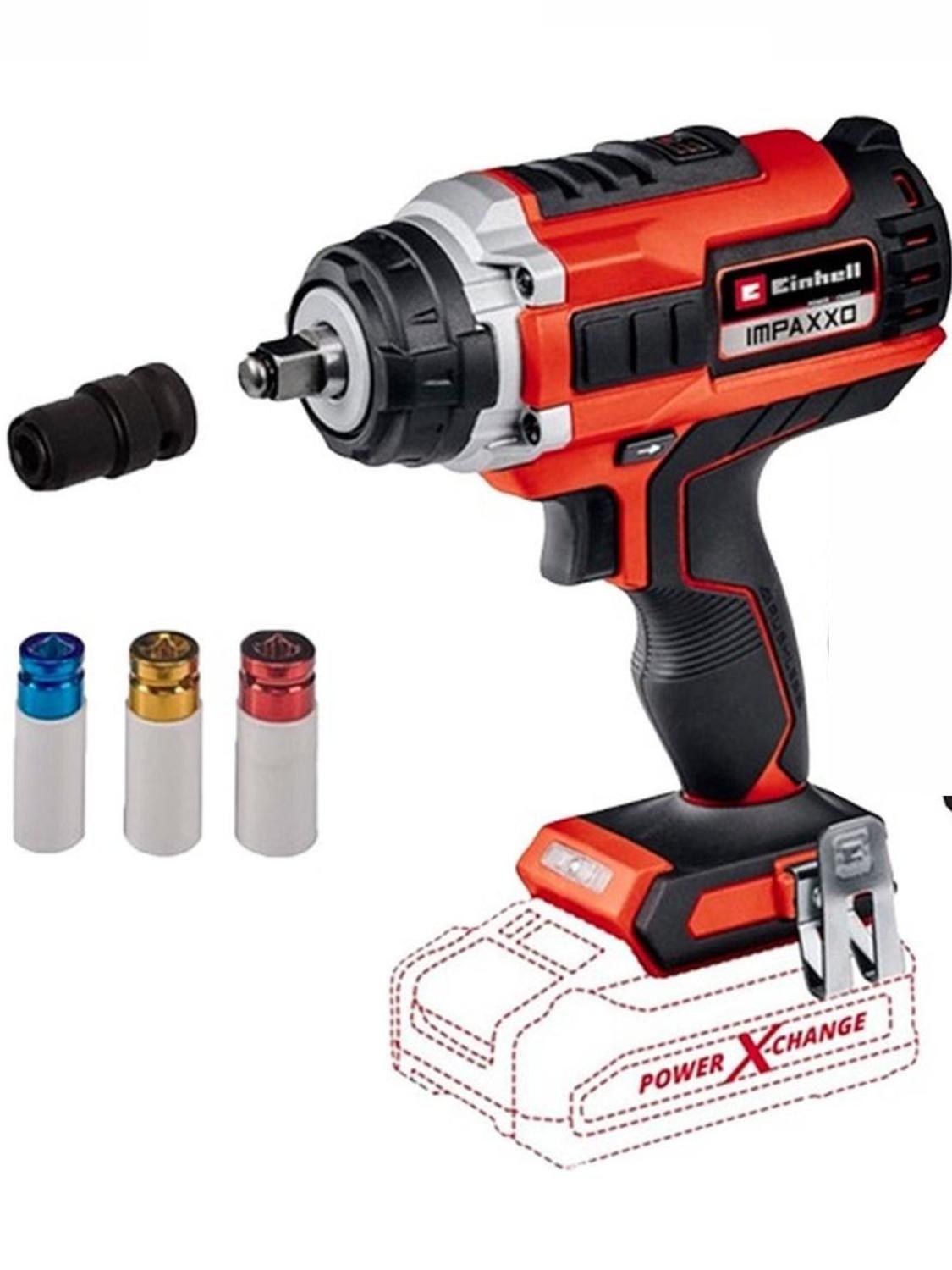 Kit Llave Impacto Einhell Impaxxo 18/400 + Carg Y Bat 2,5 Ah-2