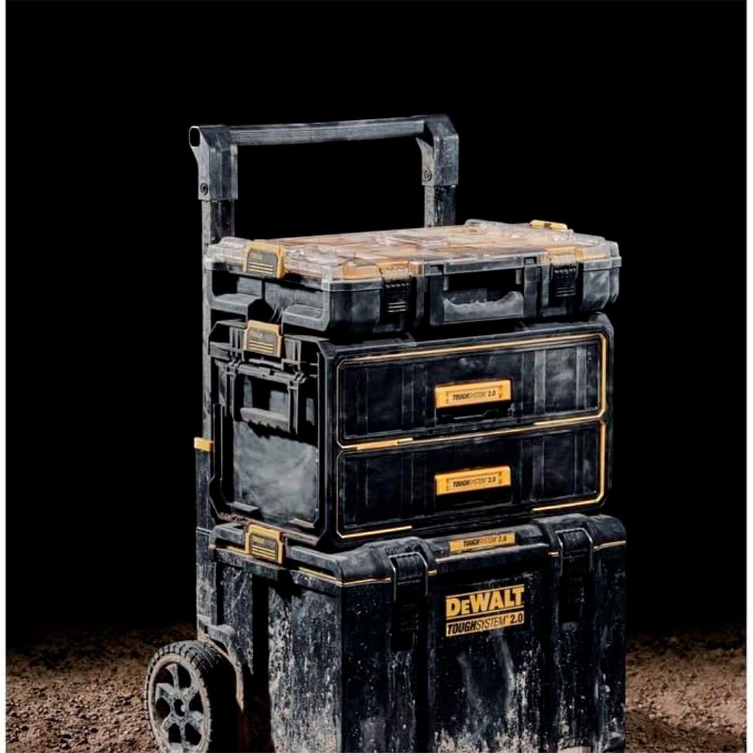 Caja De Herramientas Toughsystem 2 Cajones Dewalt DWST08320-4