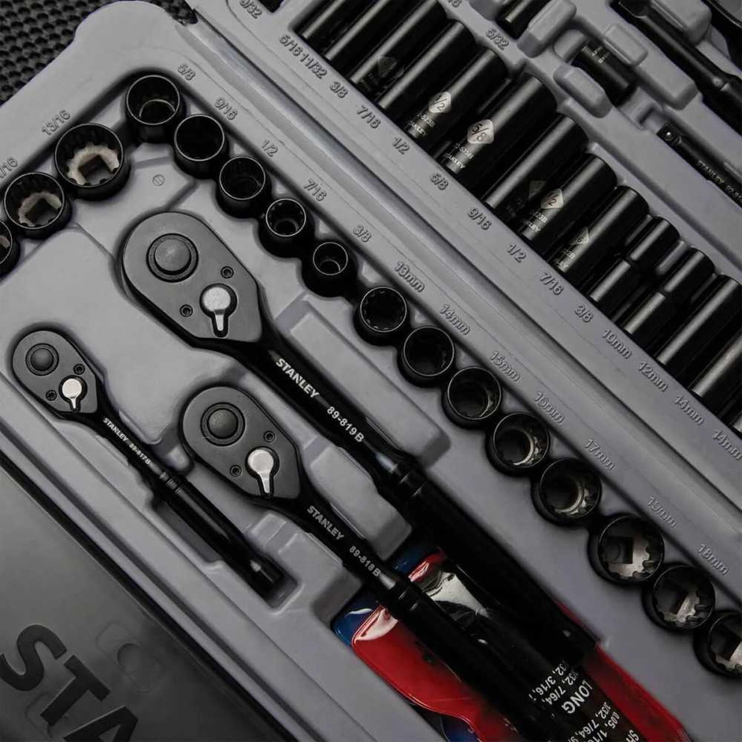 Juego Herramientas Mecánicas 201 Pzas Stanley Stmt75402w-3