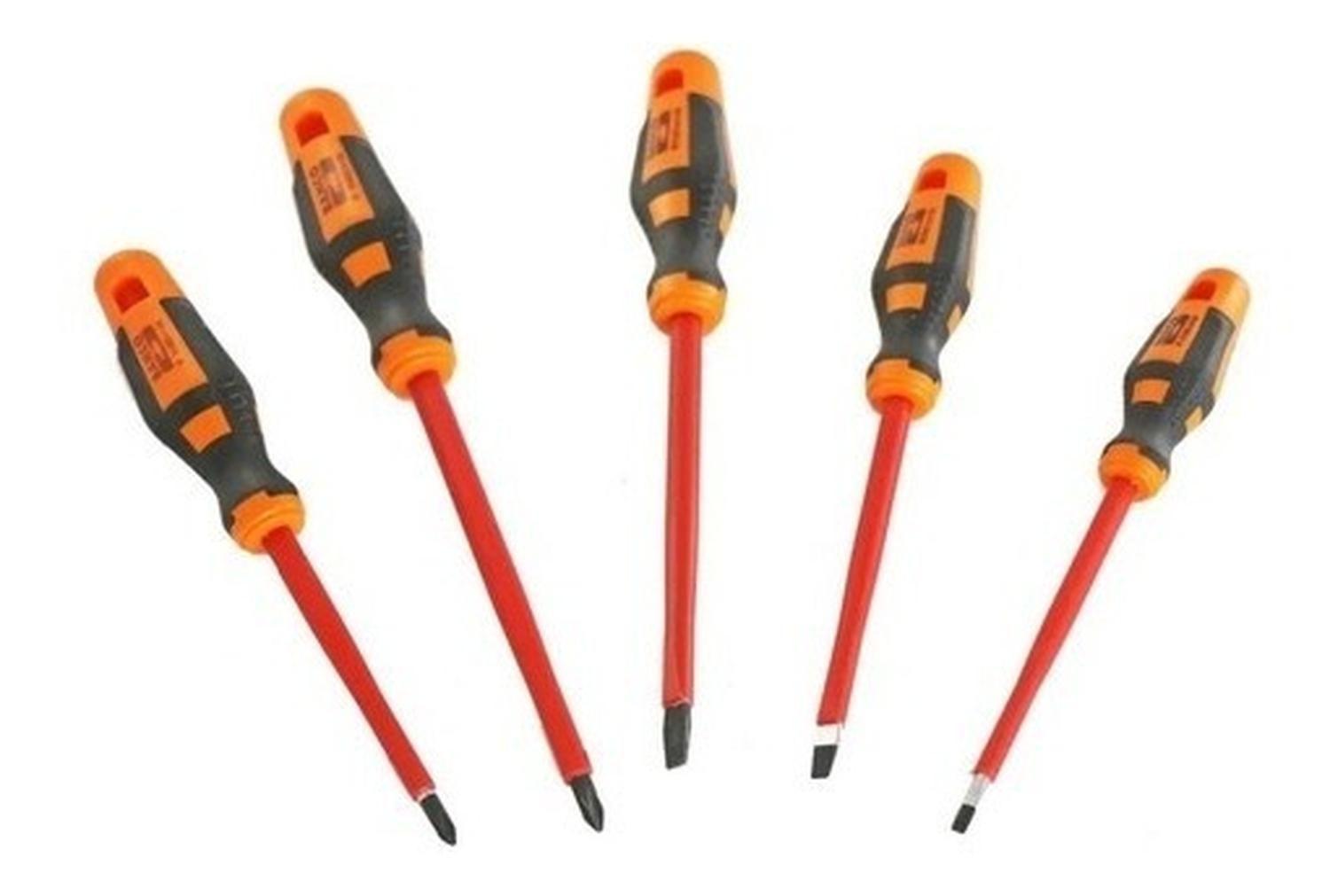 Juego De Destornilladores Aislados 1000v Bahco 5piezas-0