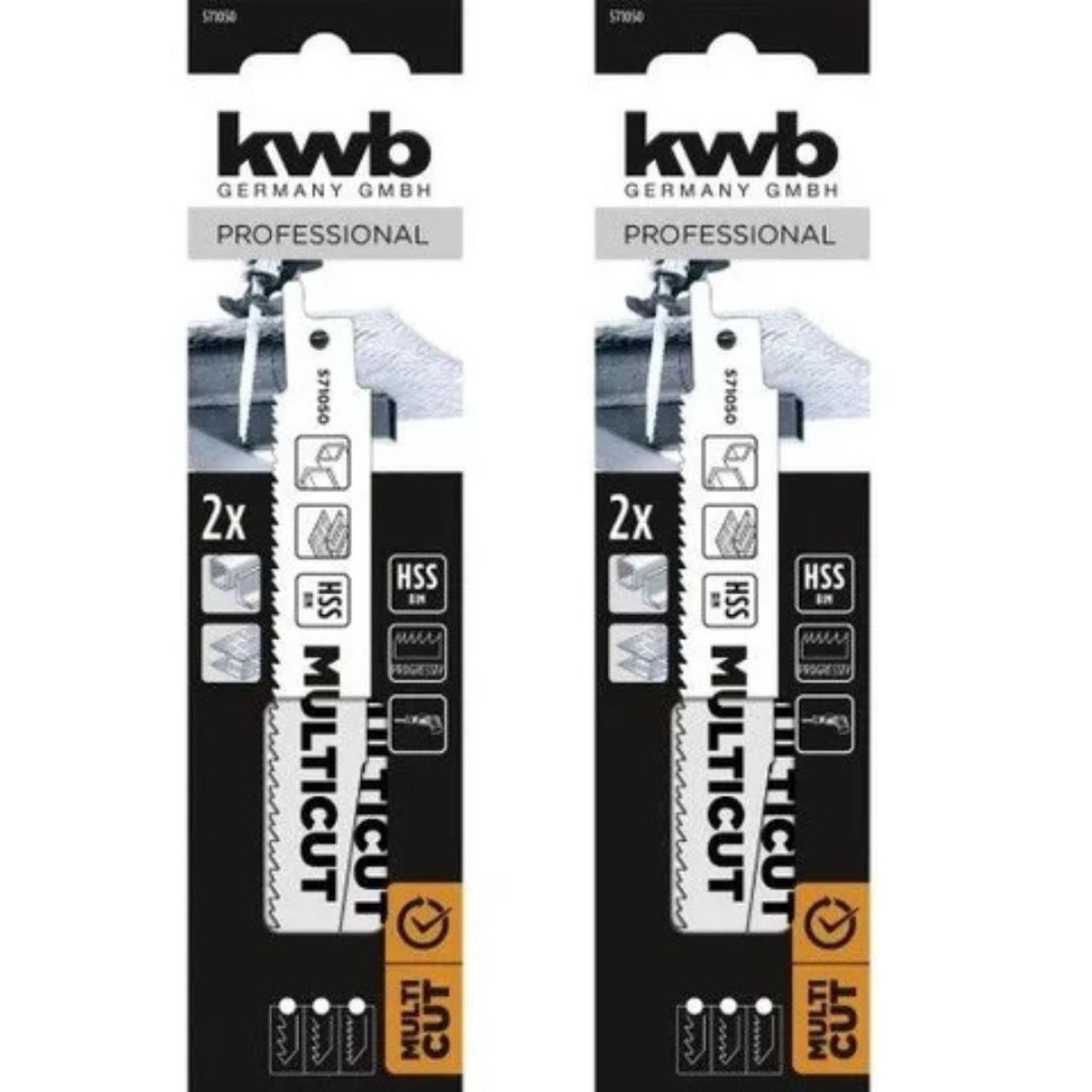 Set 2 Sierras Sables Bimetalicas 151 mm KWB 49571050-2