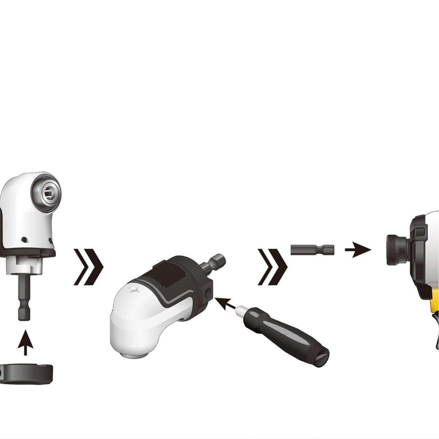 Set Adaptador para atornillar 90º Flextorq Dewalt DWAMRASETFT-2