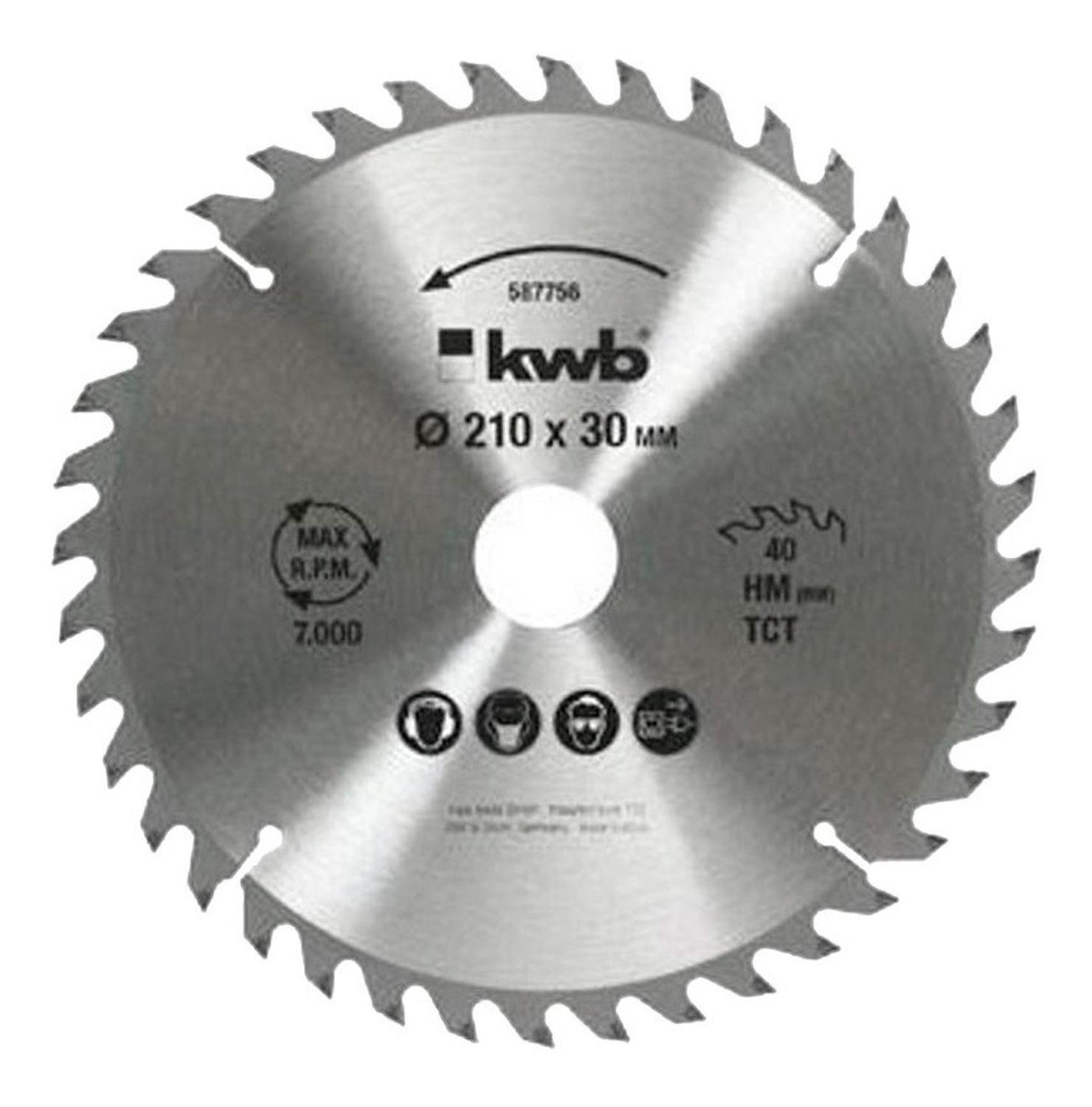 Disco 8 1/4» 210 X 30 Mm 40 Dientes 587756 Kwb-0