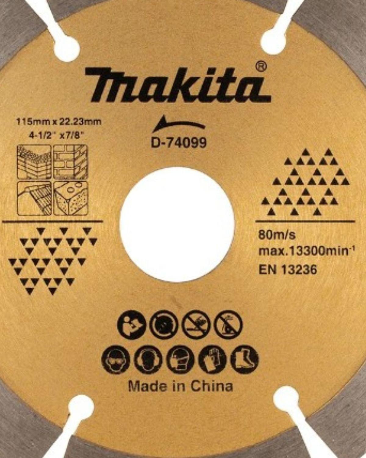 Disco Diamantado 115mm SEG/UNIVERSAL Makita D-74099-2