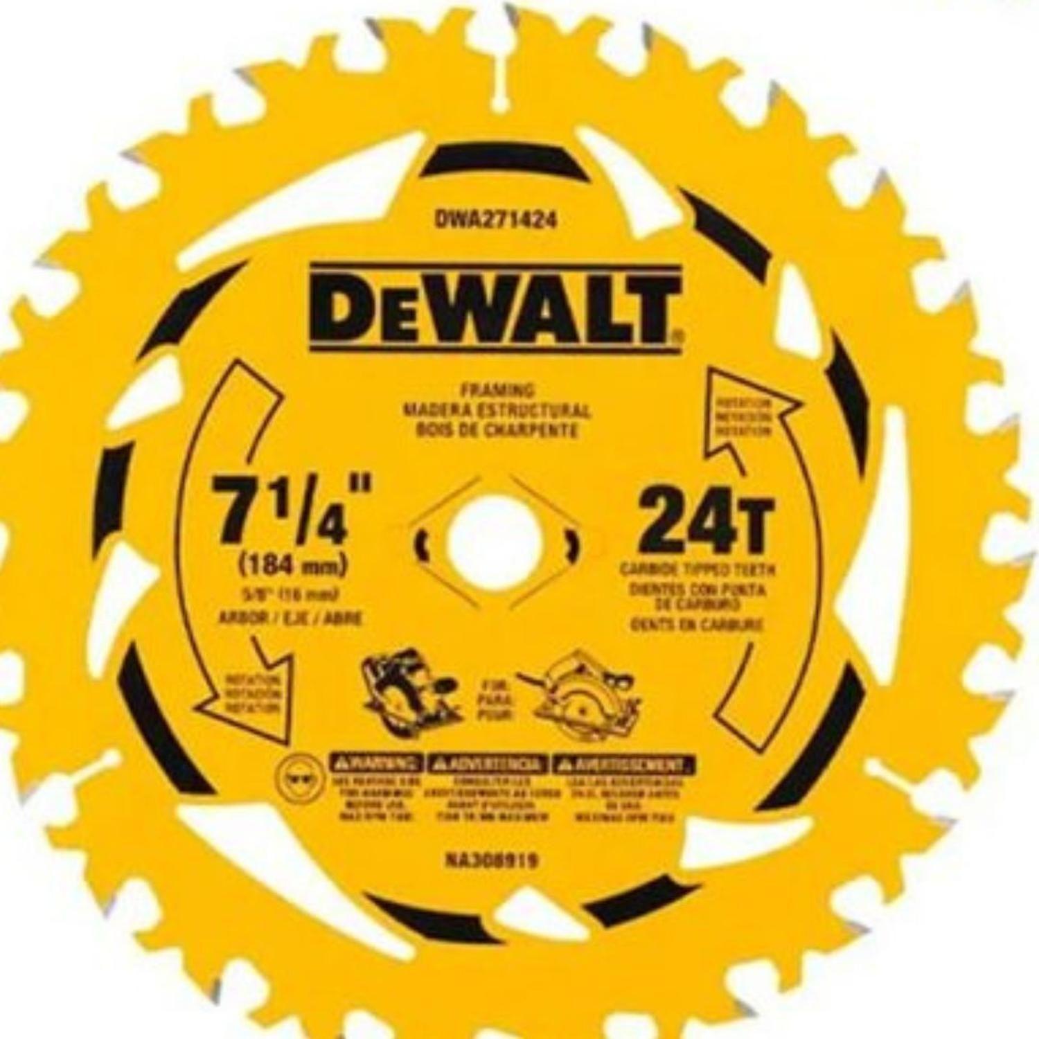 Pack 3 Discos 7-1/4'' 24 Dientes Dewalt DWA271424PK3-2