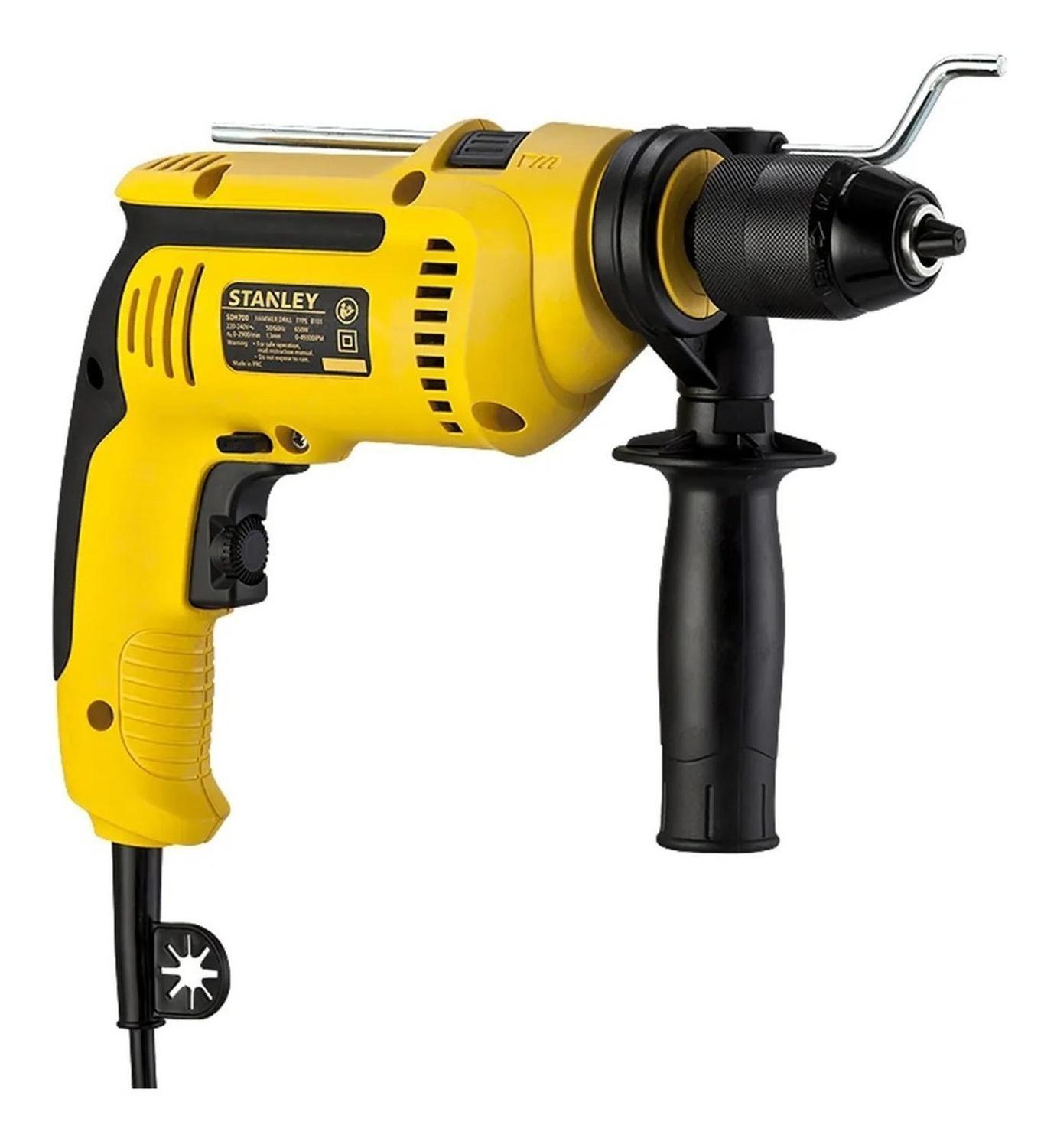 Taladro Percutor 700w + Set 18 Acc. Stanley Sdh700kv-b2c-2