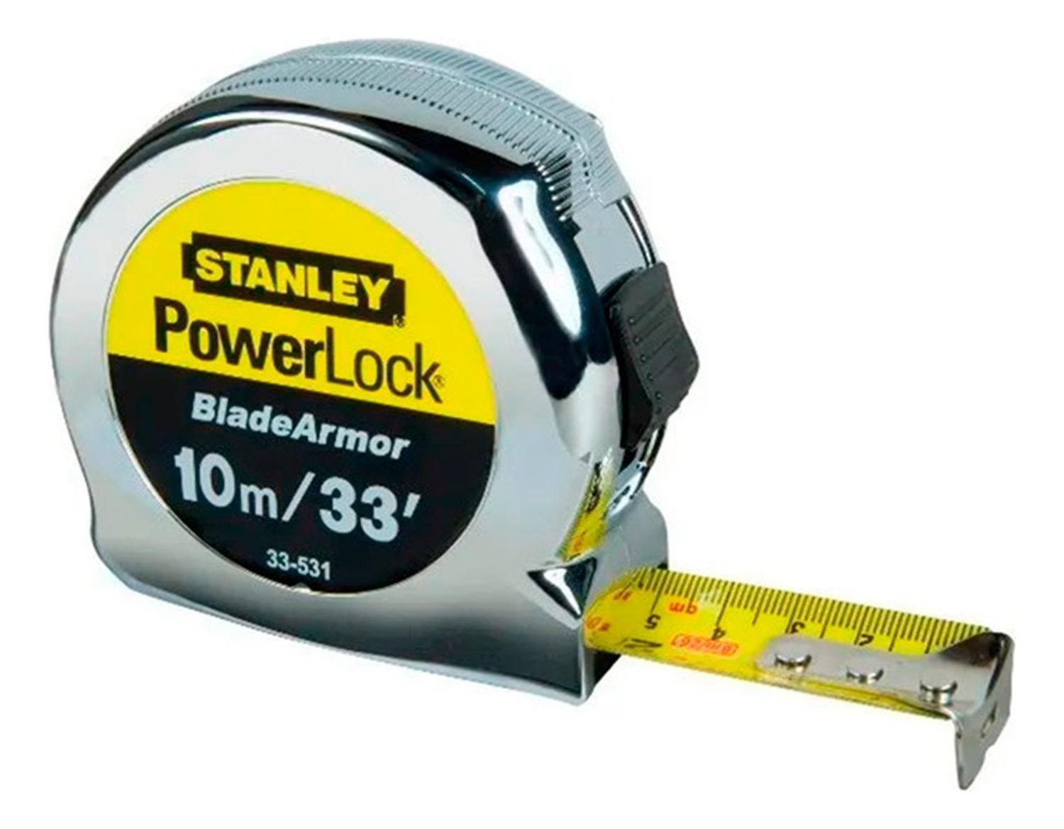 Huincha Medir 10 Mts Powerlock Stanley 33-463s-0