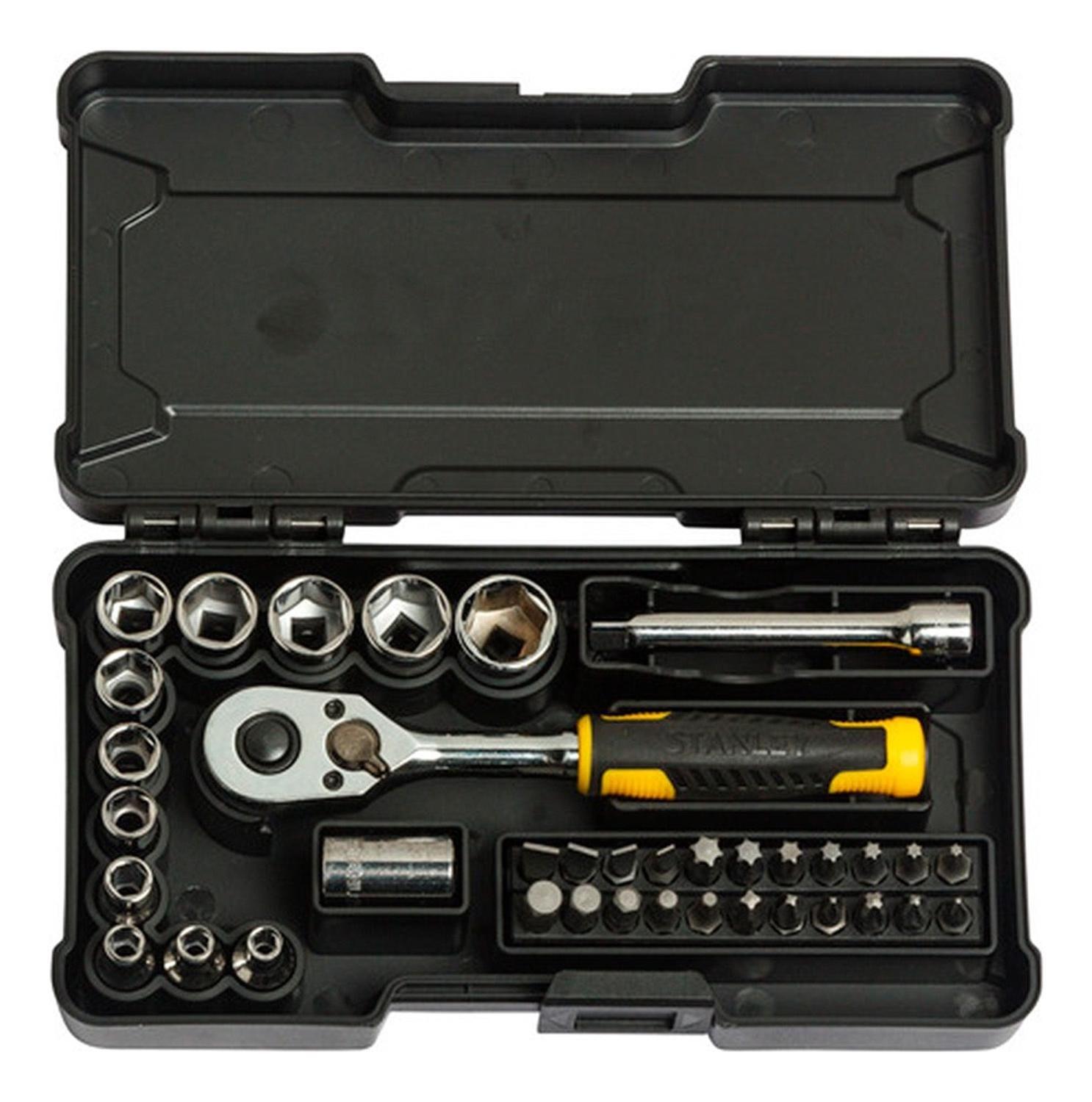 Set Mecánico 37 Piezas 1/4' Stanley Stmt82672-0-2