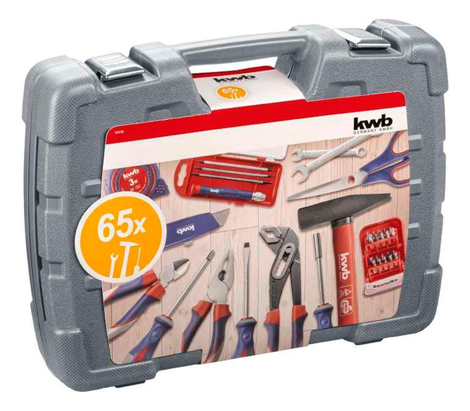 Maletín De Herramientas 65 Pzs Kwb 370730-4