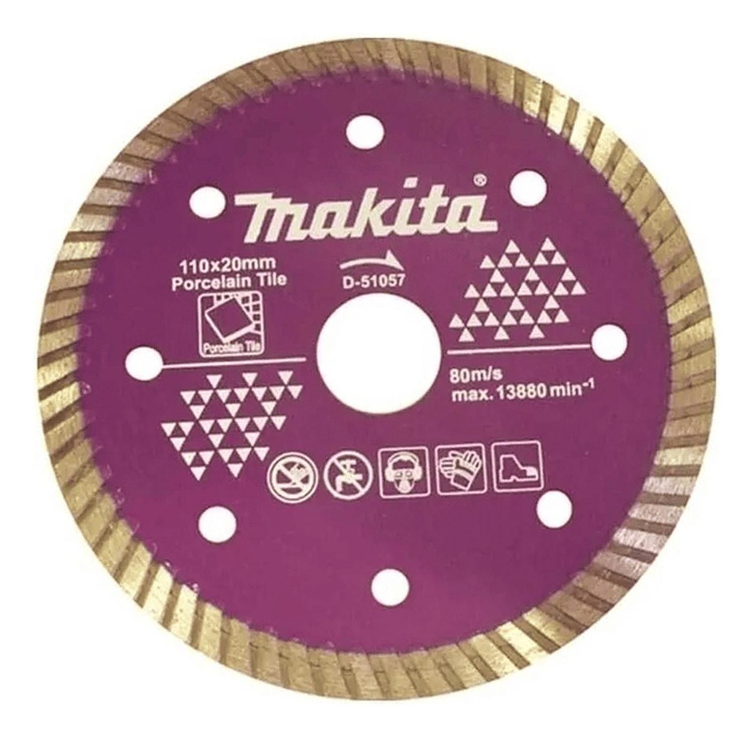 Disco Diamantado Porcelanato 110x20mm Turbo Makita D-51057-0